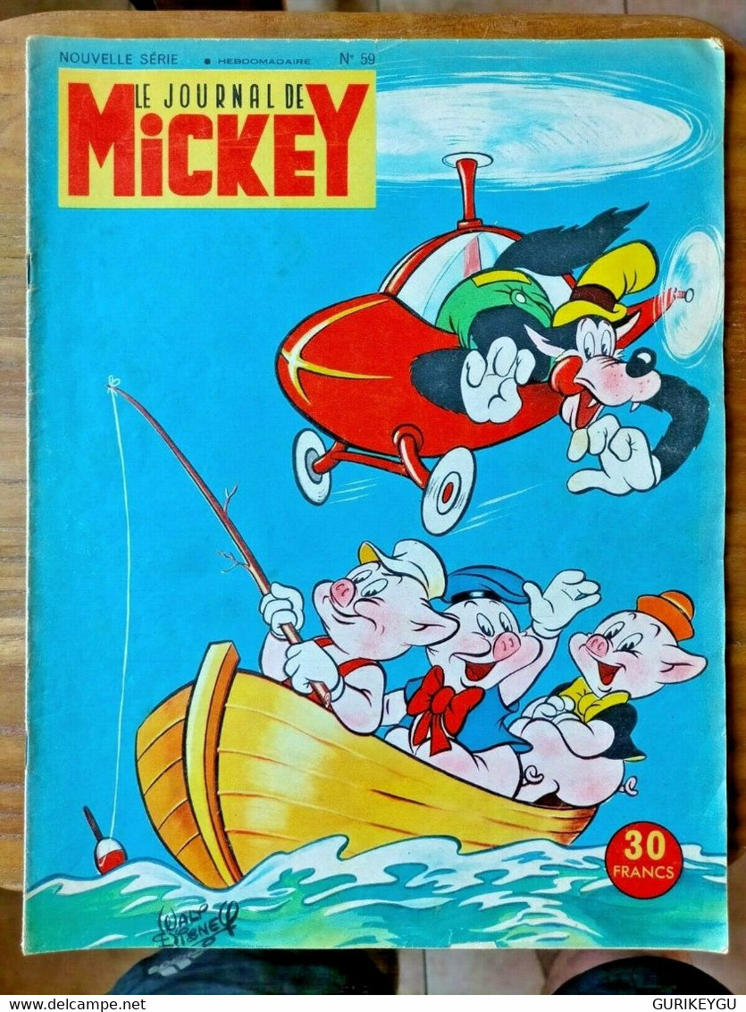 Le Journal De MICKEY N 59 La Petite Annie 1953 BIBI Lapin Basile BONIFACE Et CIE - Bibi Fricotin