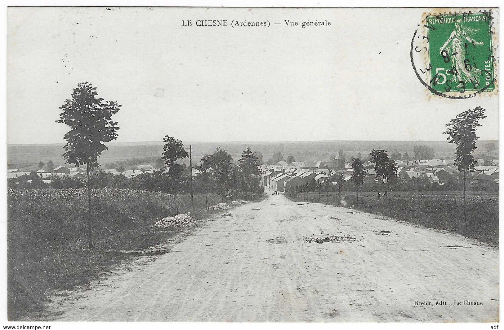 CPA LE CHESNE, VUE GENERALE, ARDENNES 08 - Le Chesne