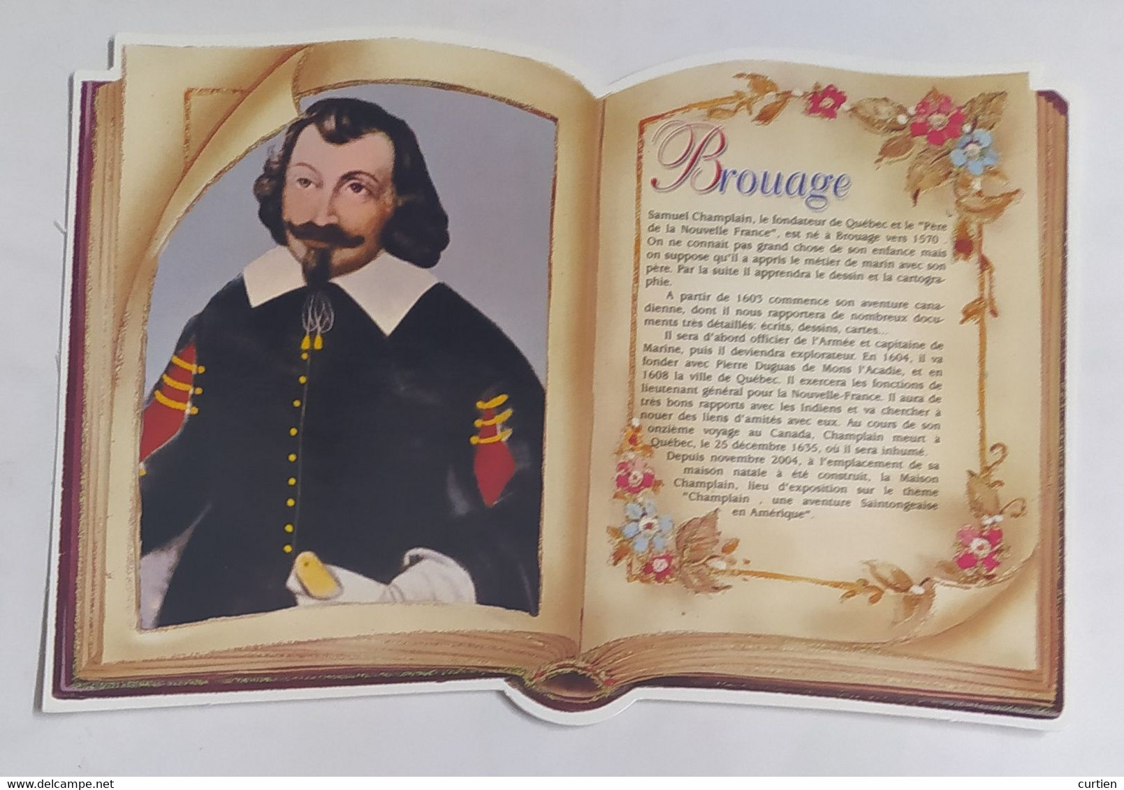 BROUAGE . 17 . Livre Ouvert Avec Texte Ou Légende - Altri & Non Classificati