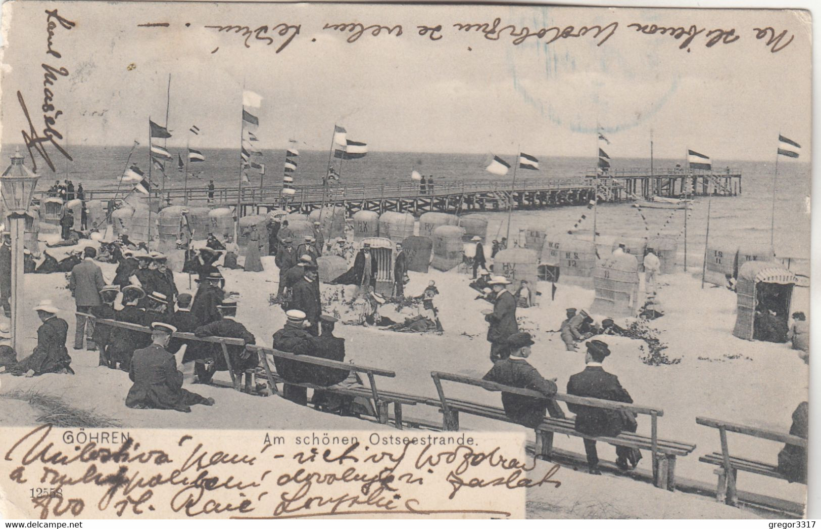 A3405) GÖHREN - Am Schönen Ostseestrande - Tolle Alte AK - 24.7.1905 - Göhren