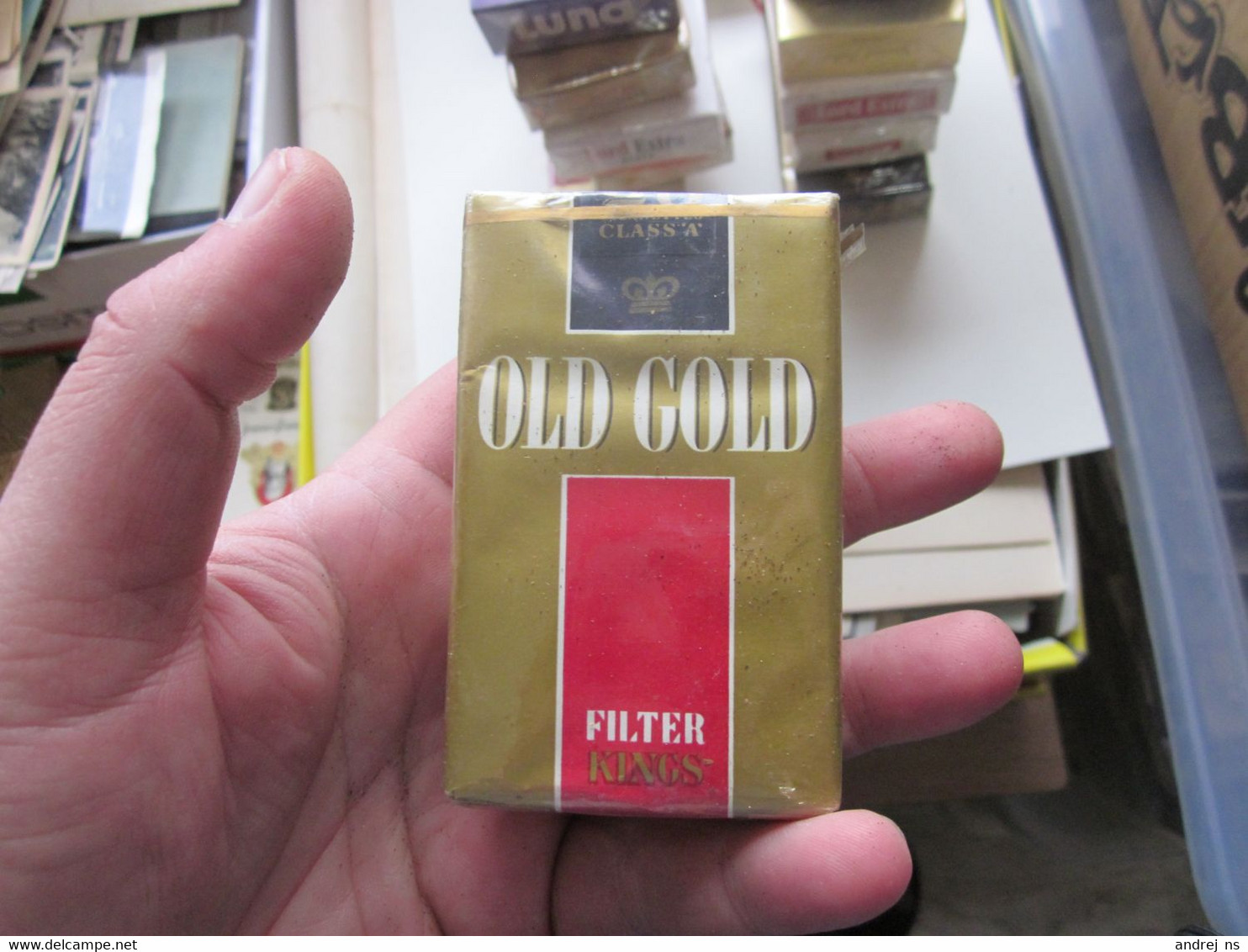 Full Box Of Unpacked Cigars Old Gold Filter Kings - Other & Unclassified