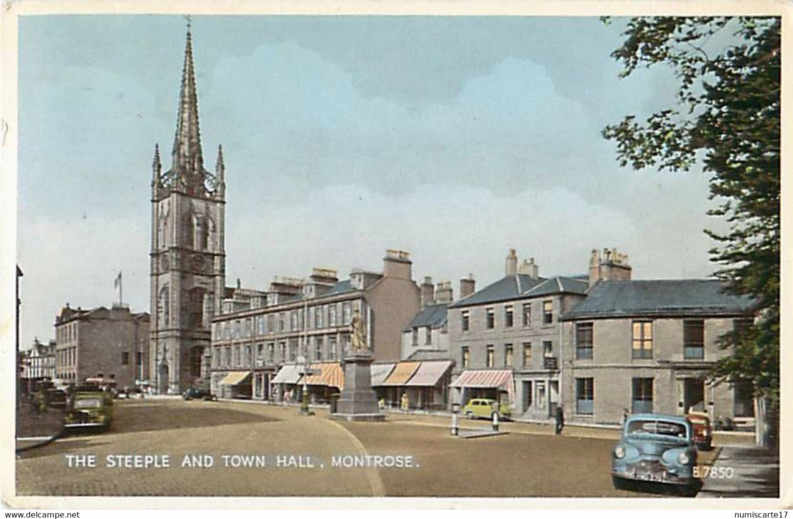 Cpsm MONTROSE The Steeple And Town Hall - Angus