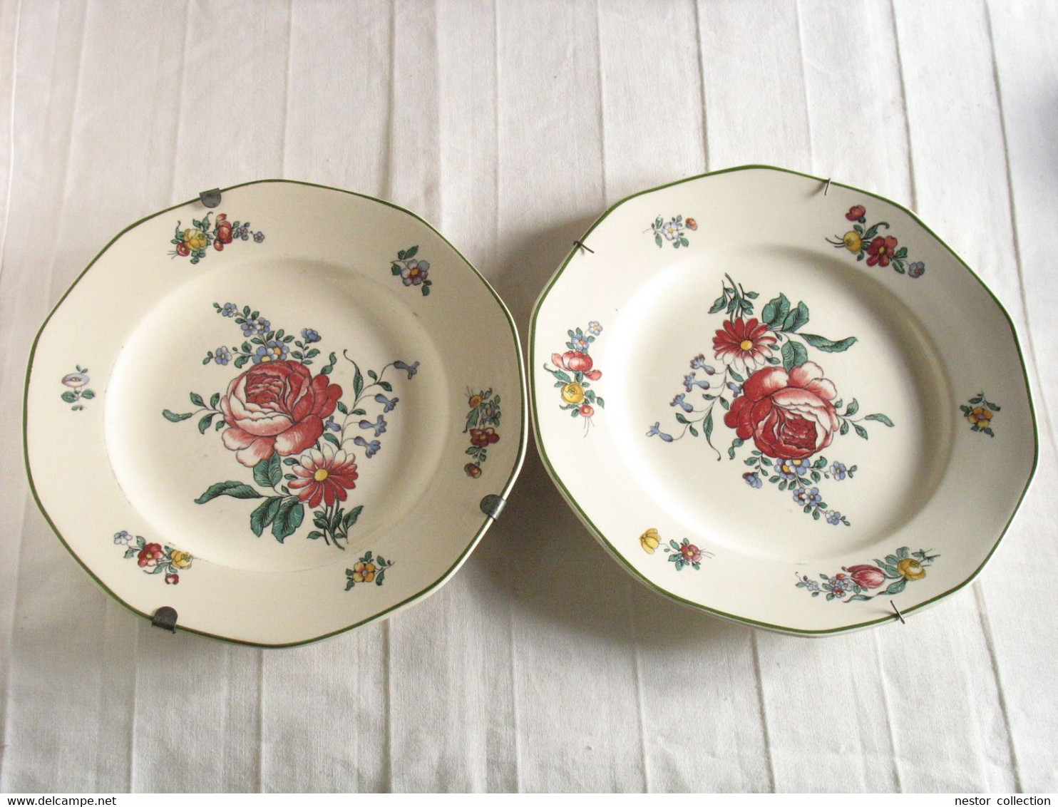 Lot Assiettes Villeroy & Boch Vieux Strasbourg Fleurs Germany 1562 - Villeroy/Boch (LUX)