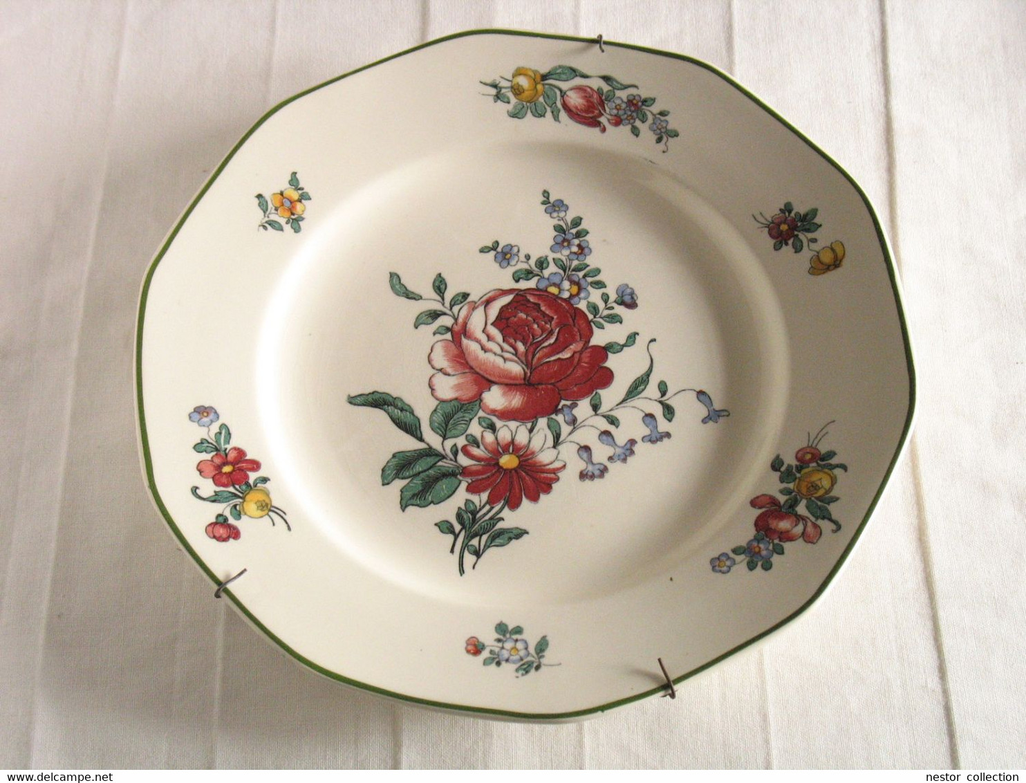 lot assiettes Villeroy & Boch Vieux Strasbourg fleurs Germany 1562