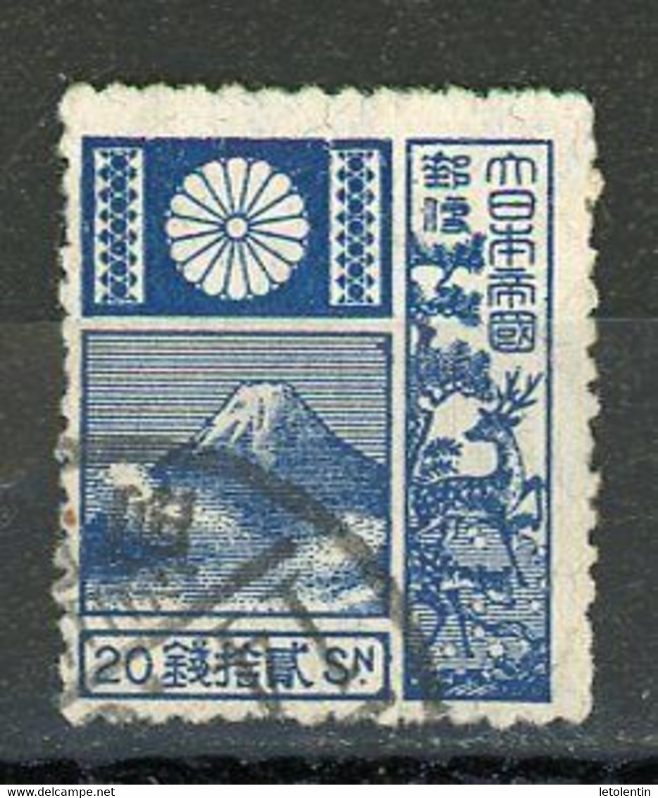 JAPON - MONT FUJI - N°Yt 172 Obli. PAPIER TRES FIN - Used Stamps