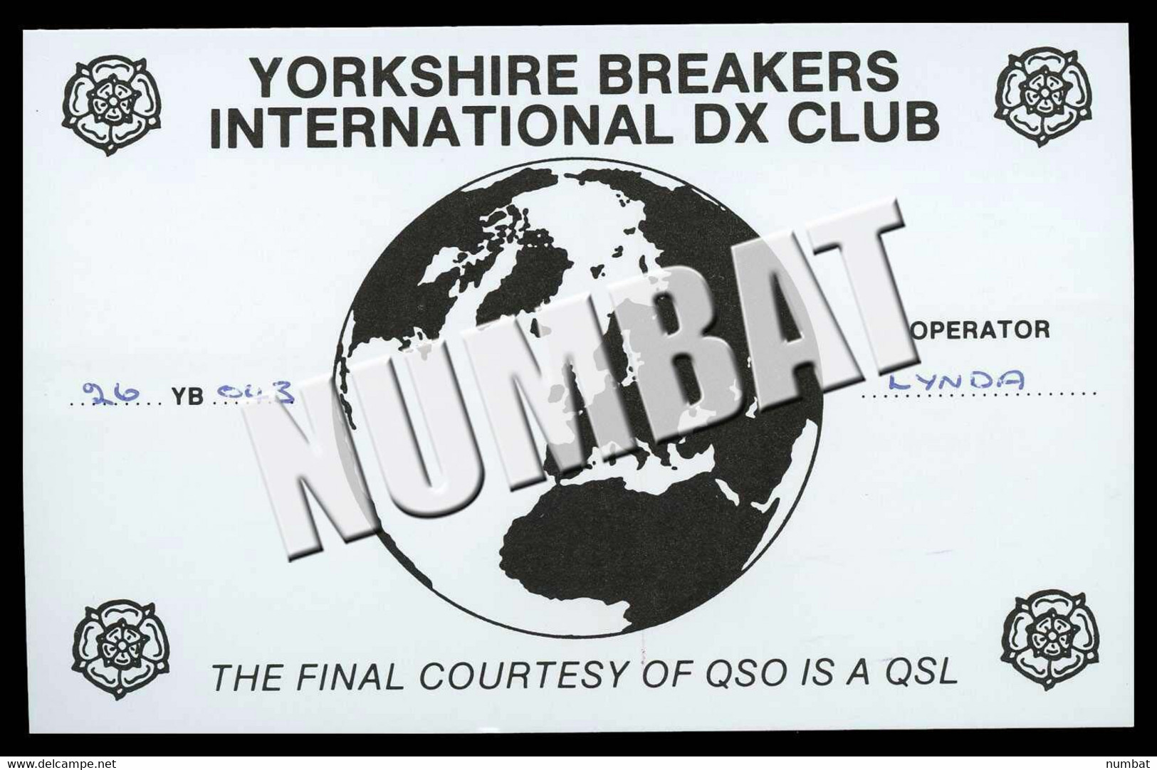 QSL CARD CB RADIO - UNITED KINGDOM - CB