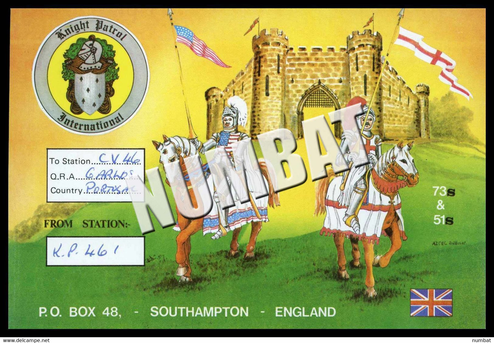 QSL CARD CB RADIO - UNITED KINGDOM - CB-Funk