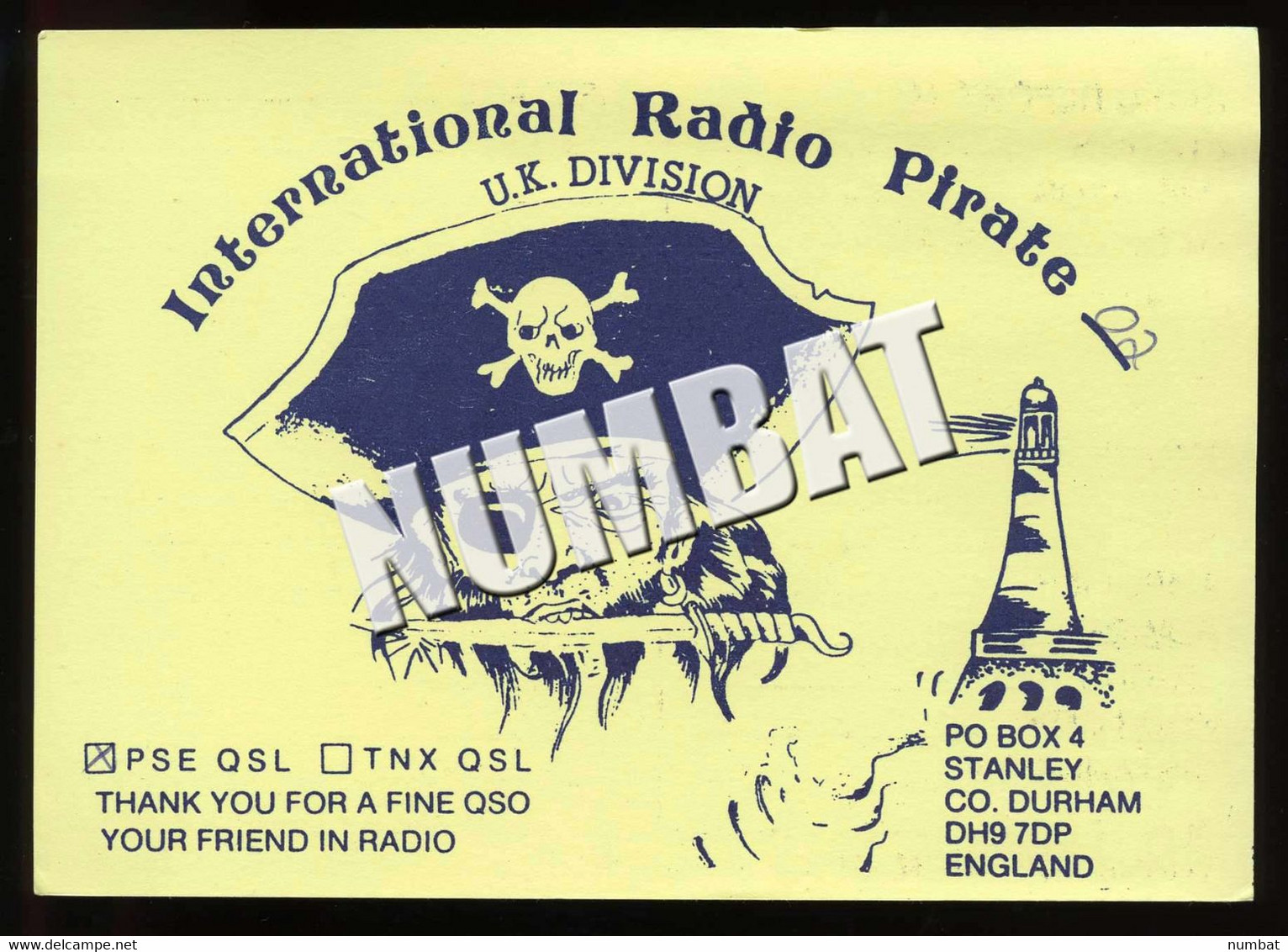 QSL CARD CB RADIO - UNITED KINGDOM - CB