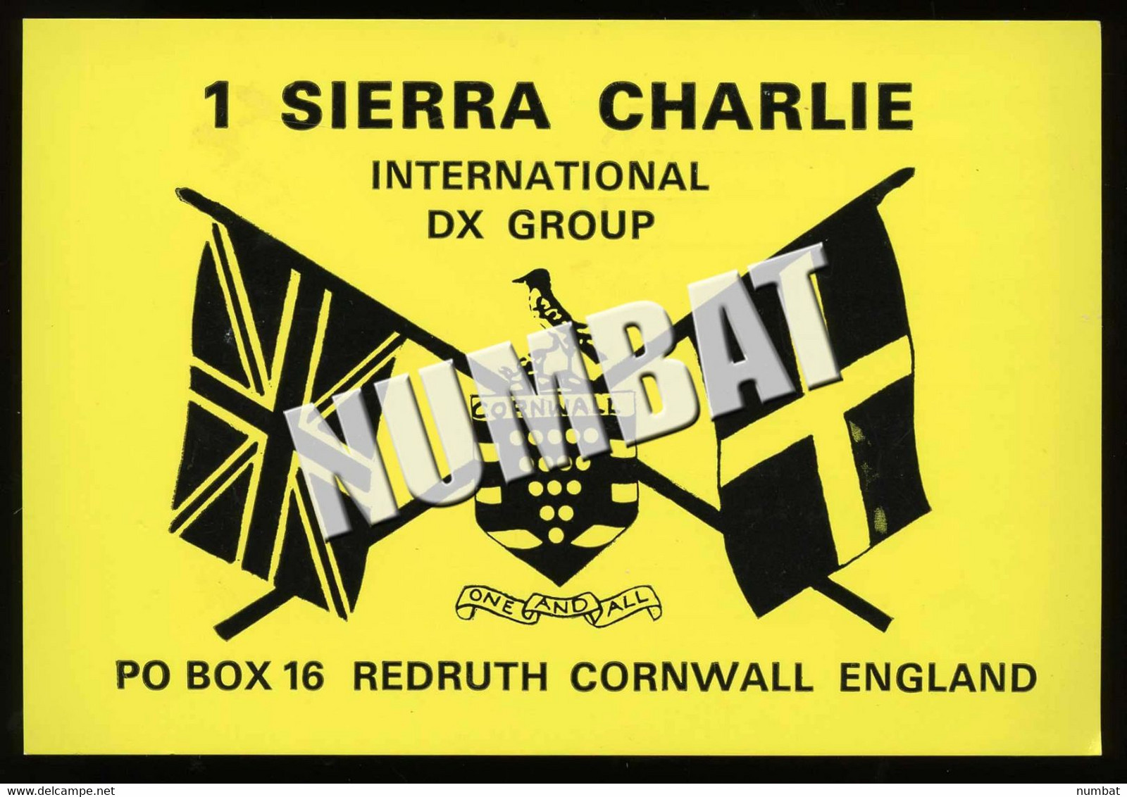 QSL CARD CB RADIO - UNITED KINGDOM - CB-Funk