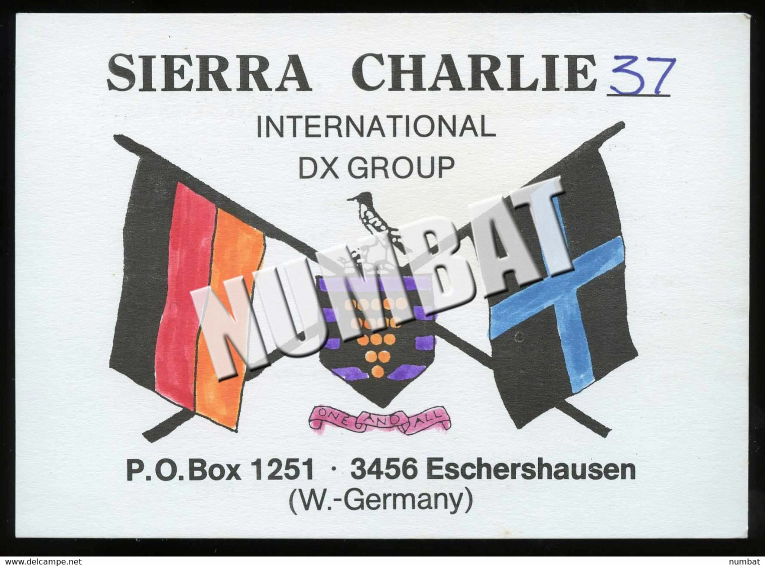 QSL CARD CB RADIO - UNITED KINGDOM - CB