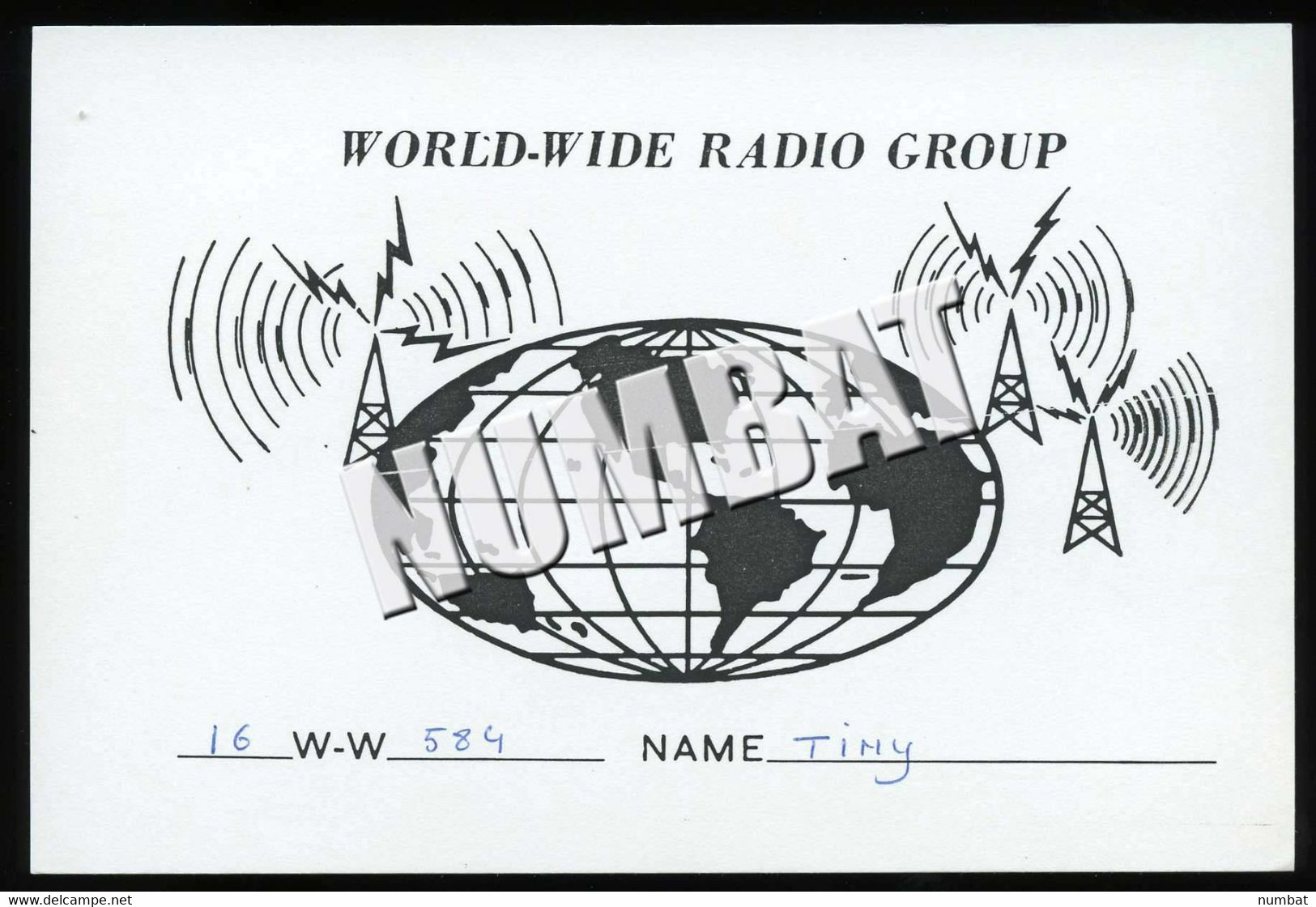 QSL CARD CB RADIO - UNITED KINGDOM - CB