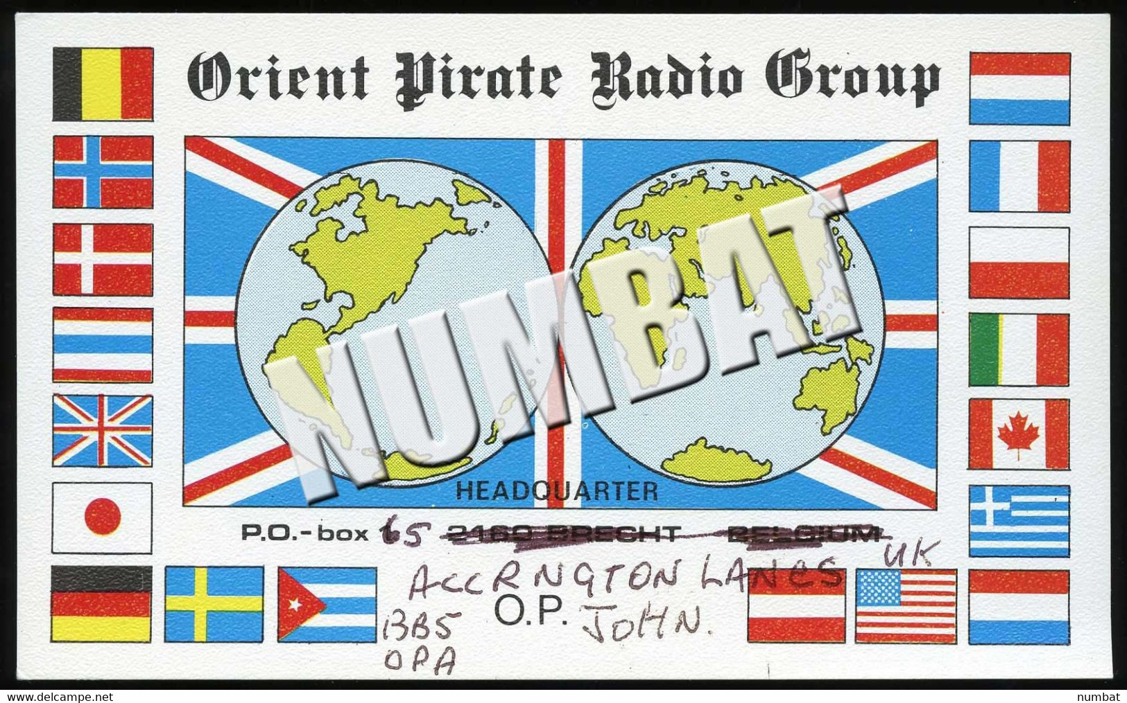 QSL CARD CB RADIO - UNITED KINGDOM - CB