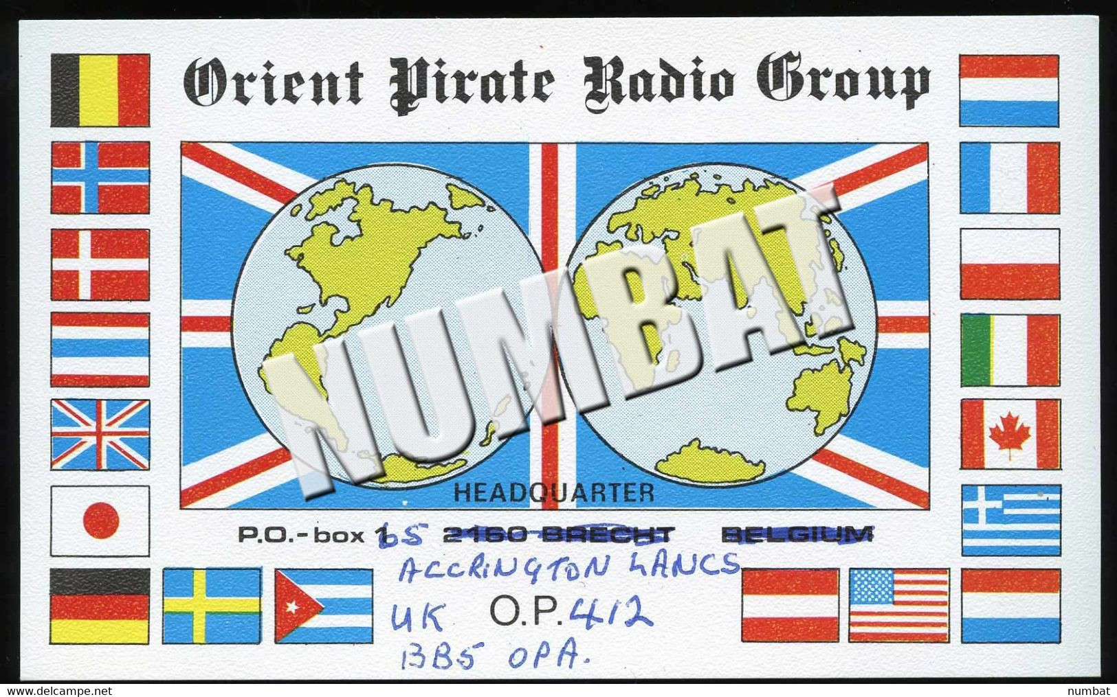 QSL CARD CB RADIO - UNITED KINGDOM - CB-Funk