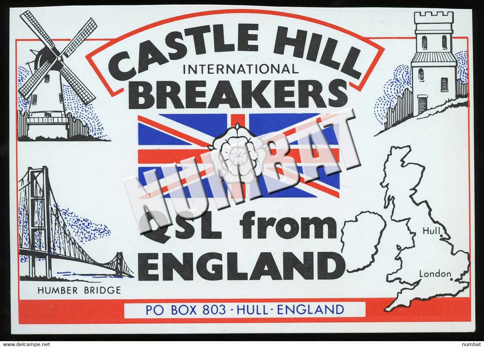 QSL CARD CB RADIO - UNITED KINGDOM - CB