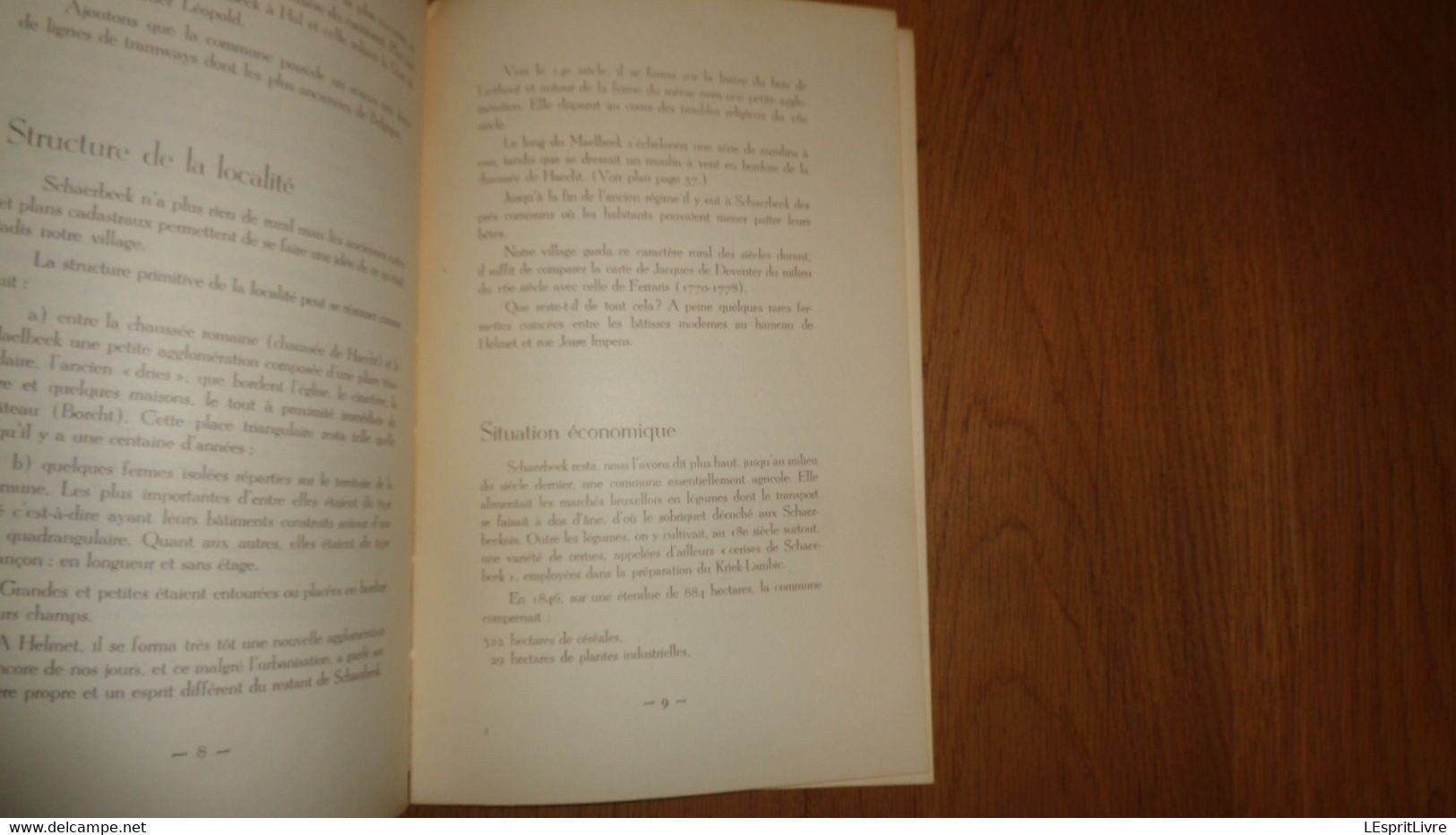 SCHAERBEEK Esquisse Historique Géographique J Schayes 1949 Edition Originale 136 / 200 Signée Régionalisme Bruxelles - Belgique