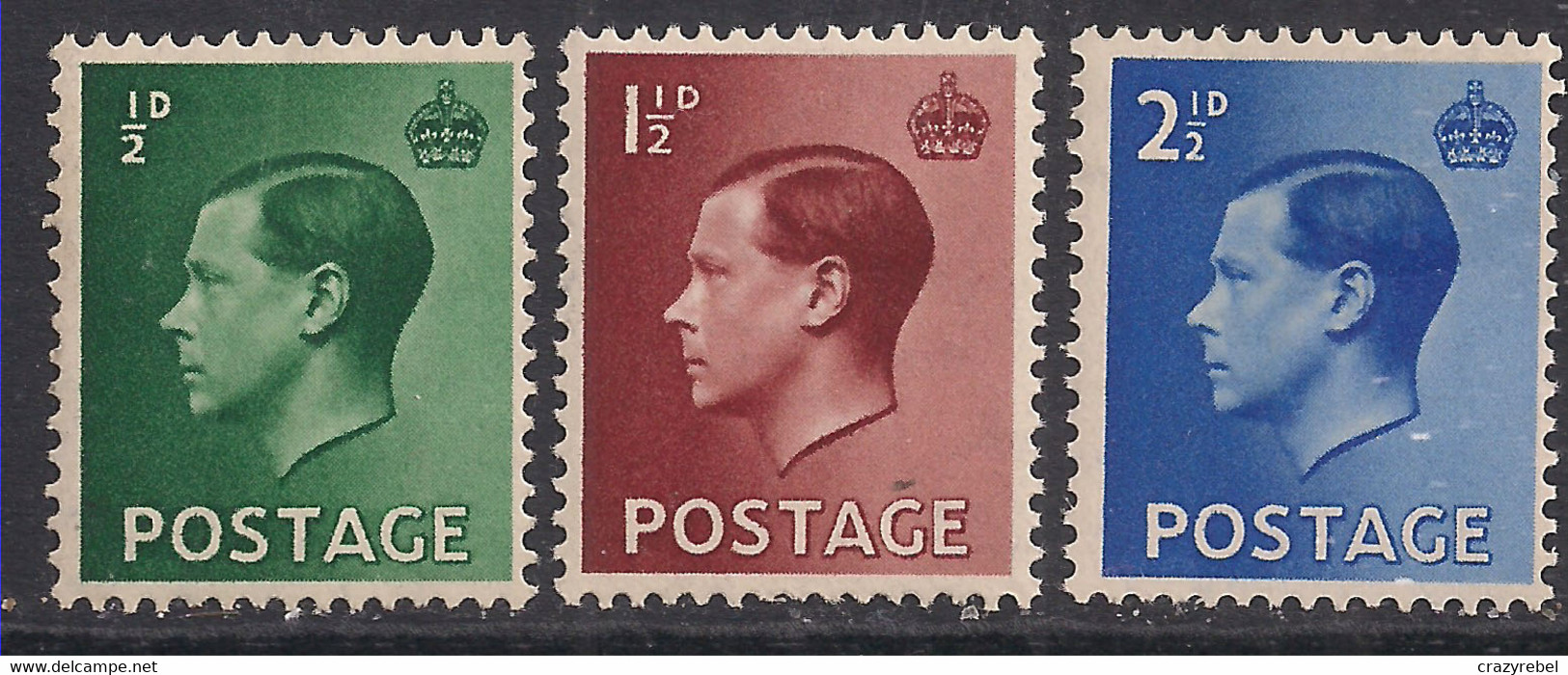 GB 1936 KEV111 3 X Definitive Umm SG 457 - 459 - 460 ( J1066 ) - Unused Stamps