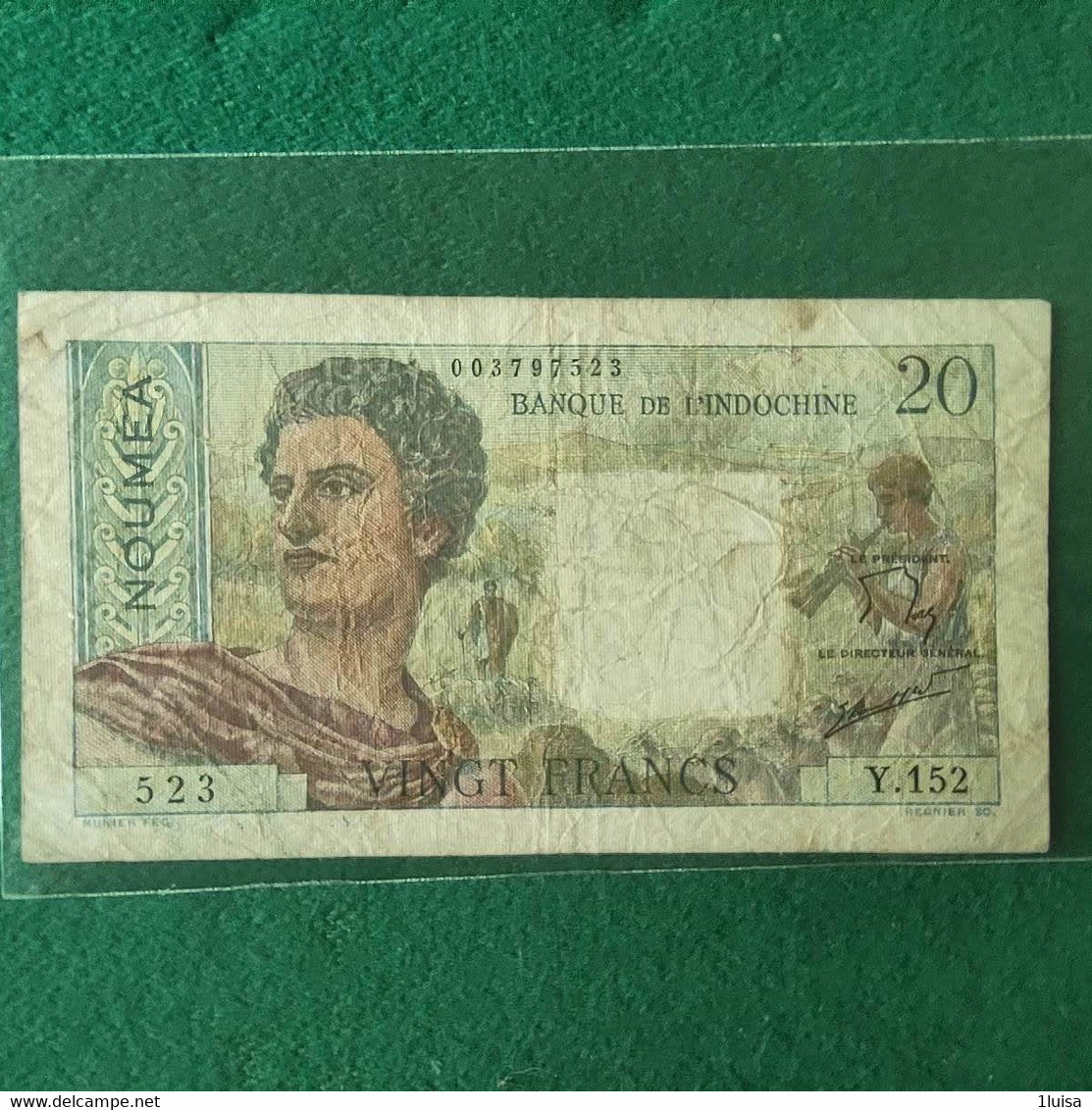 INDOCINA 20 FRANCS  NOUMEA - Indochine