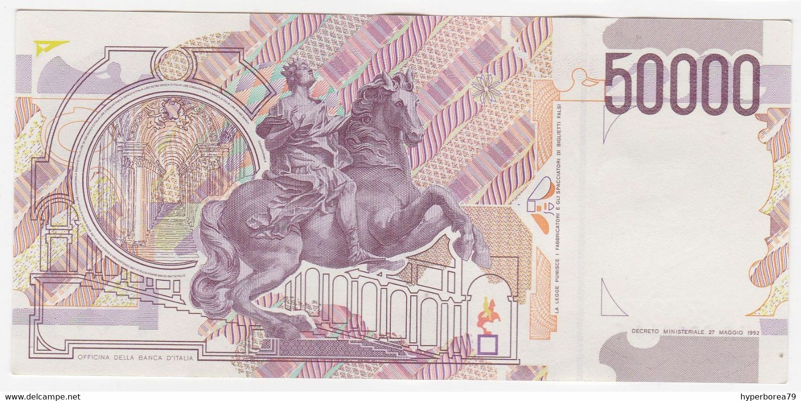 Italy P 116 A - 50.000 Lire 27.5.1992 - AUNC - 50000 Liras