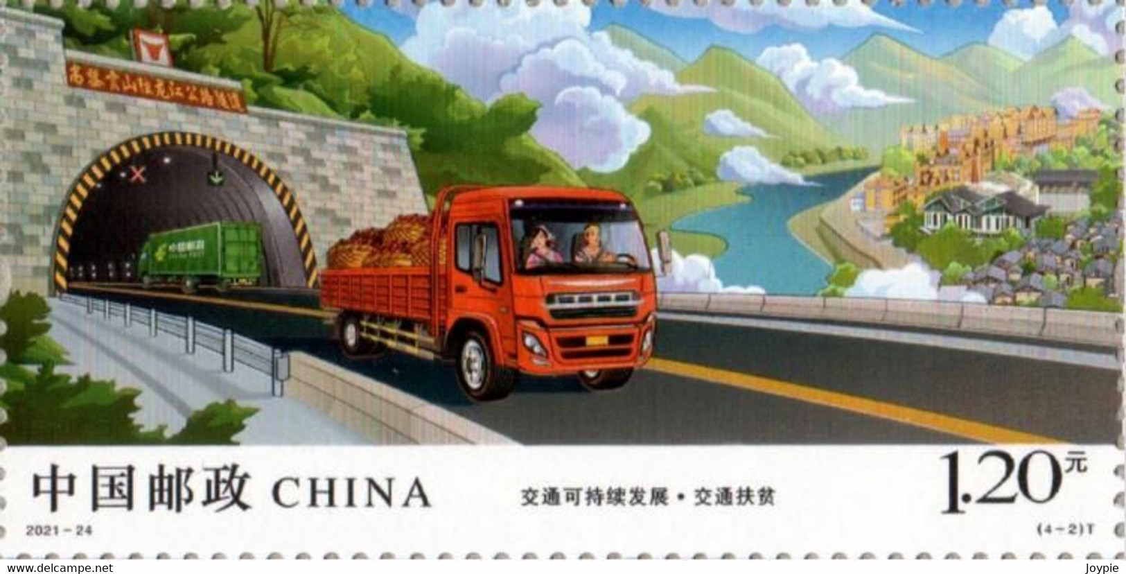 China 2021-24 "Sustainable Transportation Development" MNH,VF,Post Fresh - Neufs