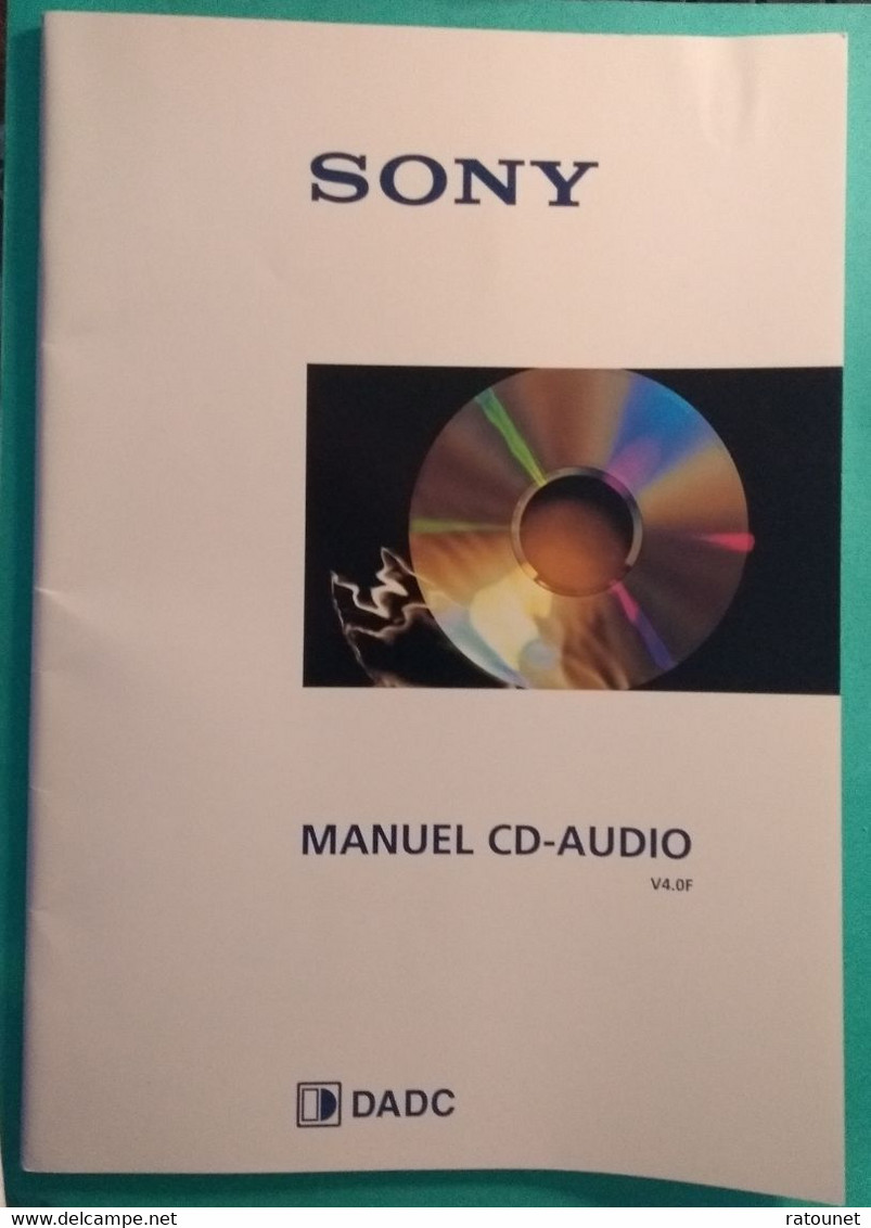 SONY DADC - MANUEL CD - AUDIO - V4 0F - Audio-video