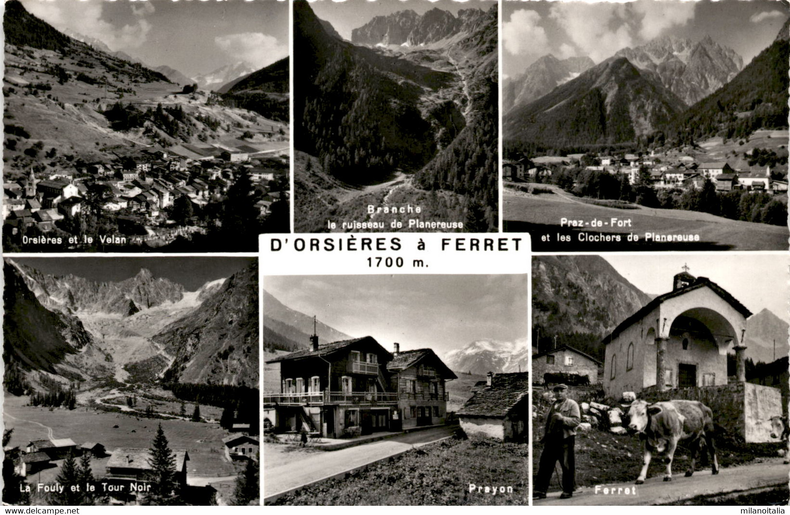 D'Orsieres à Ferret - 6 Bilder (4367) * 1964 - Orsières