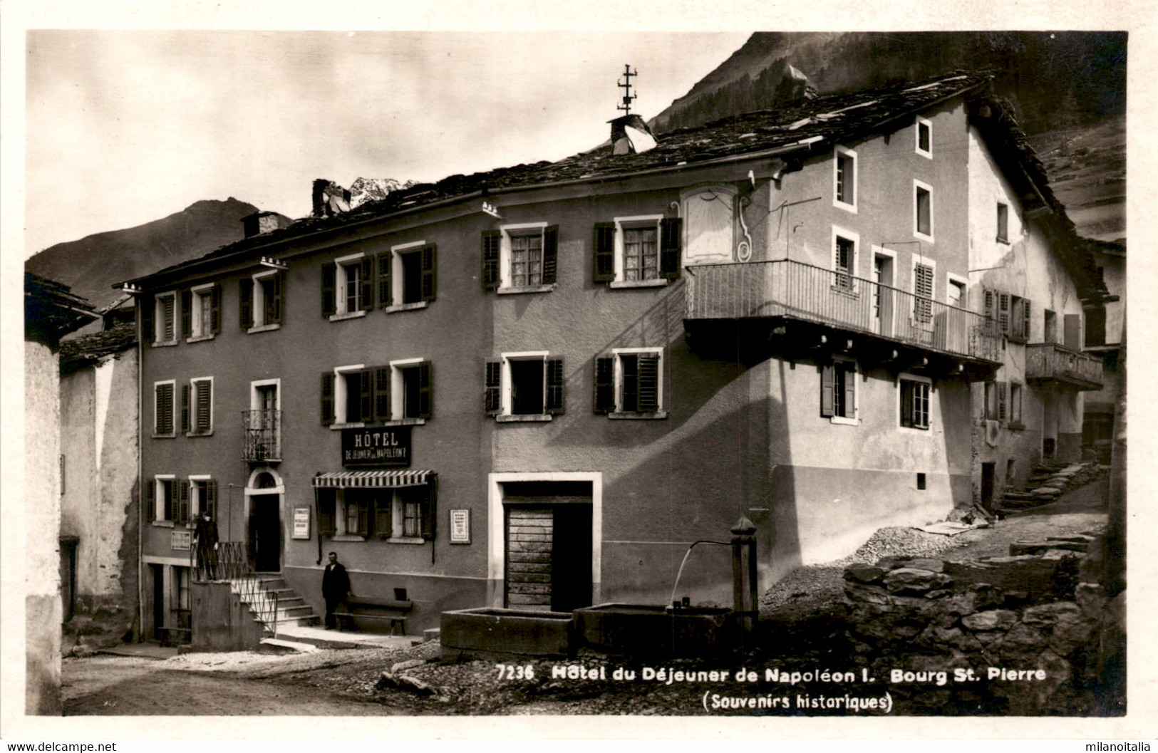 Bourg St. Pierre - Hotel Du Dejeuner De Napoleon I. (7236) - Bourg-Saint-Pierre 