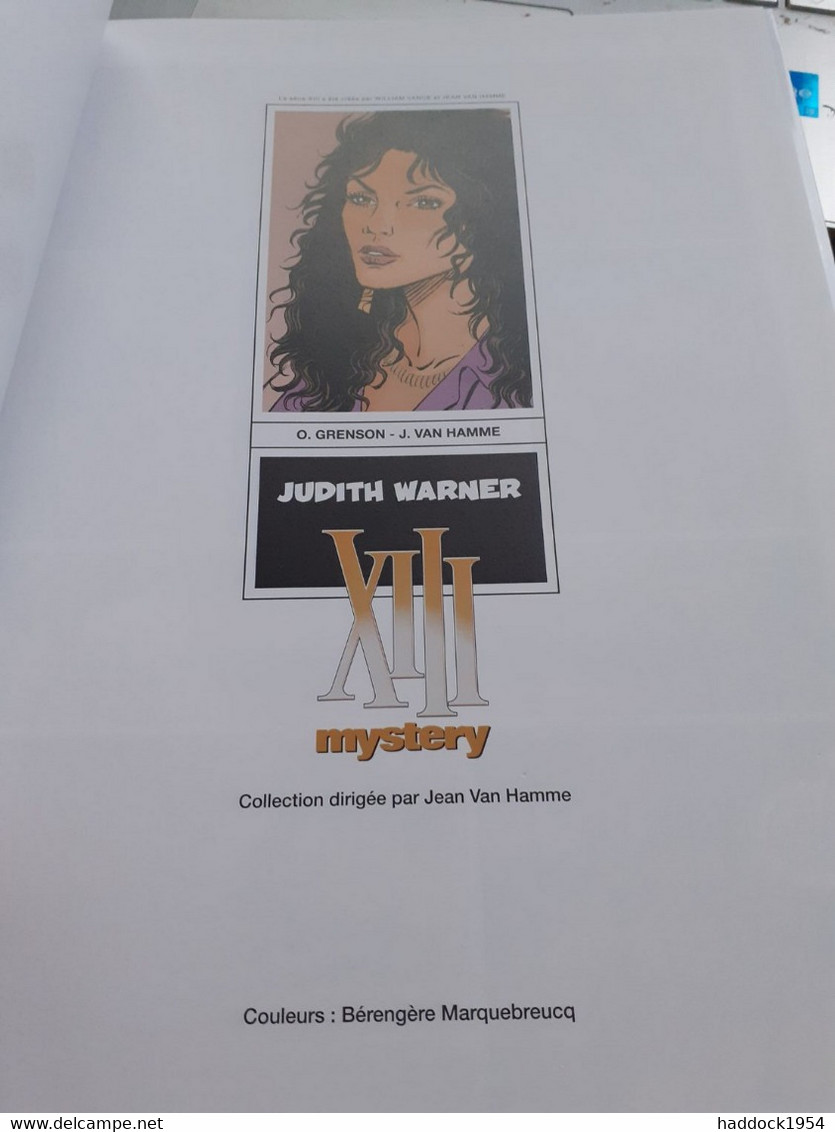 Judith Warner XIII Mystery Tome 13 GRENSON VAN HAMME Dargaud 2018 - XIII