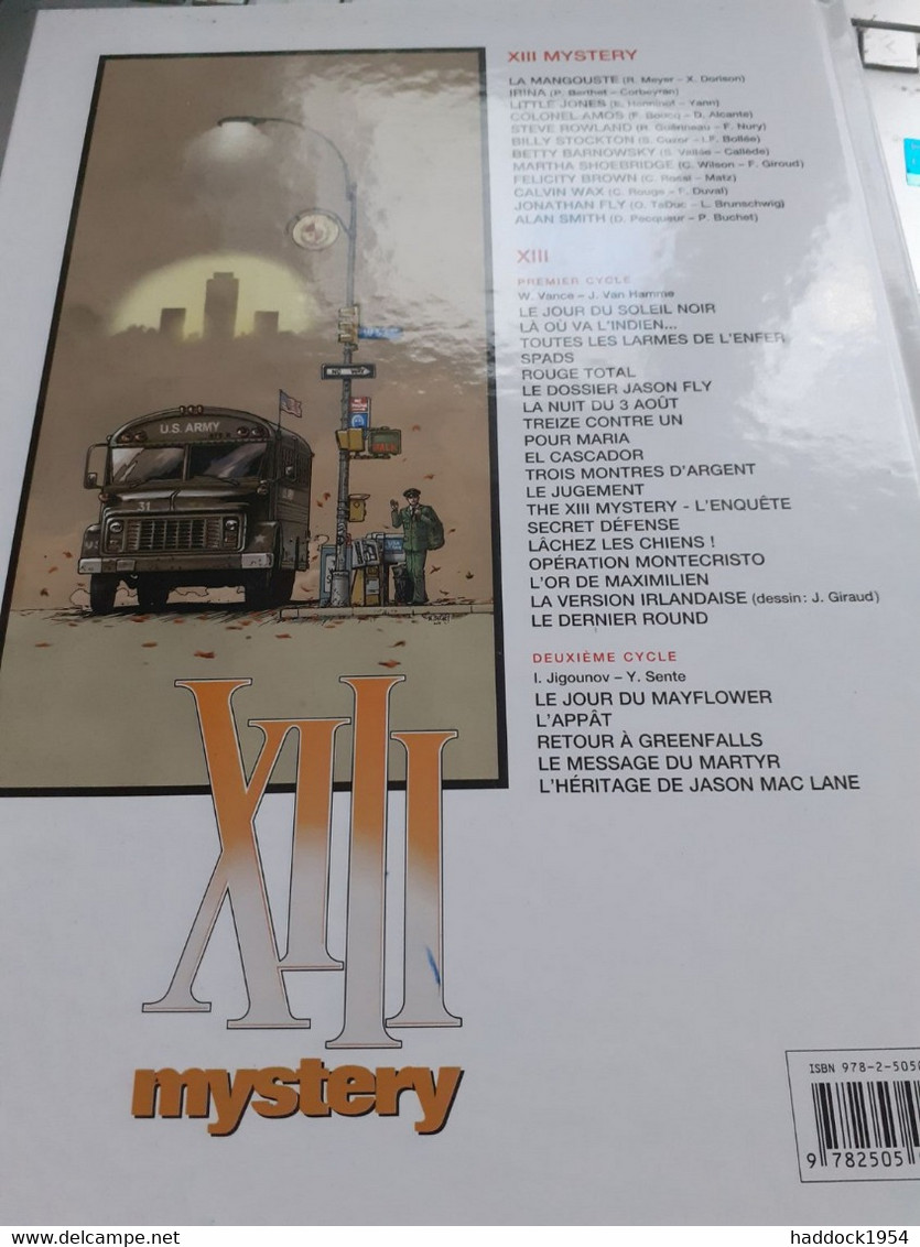 alan smith XIII mystery tome 12 PECQUEUR BUCHET dargaud 2018