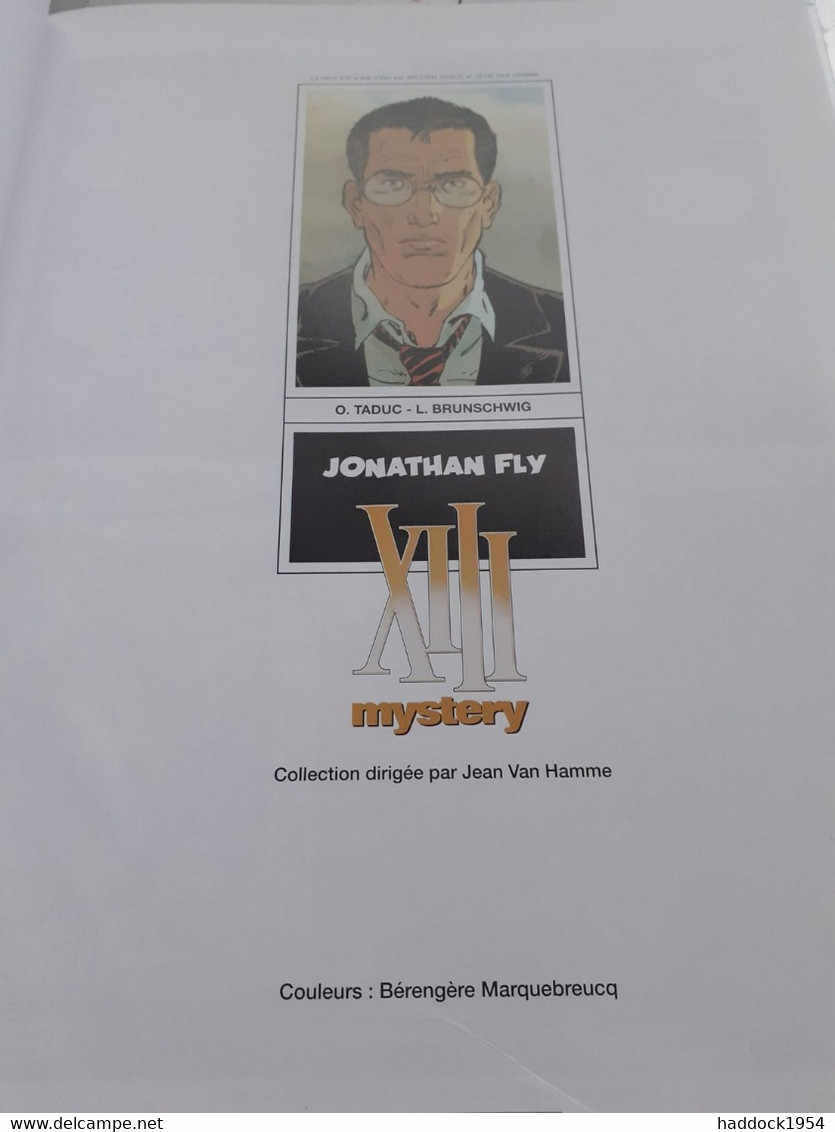 Jonathan Fly XIII Mystery Tome 11 TADUC BRUNSCHWIG Dargaud 2017 - XIII