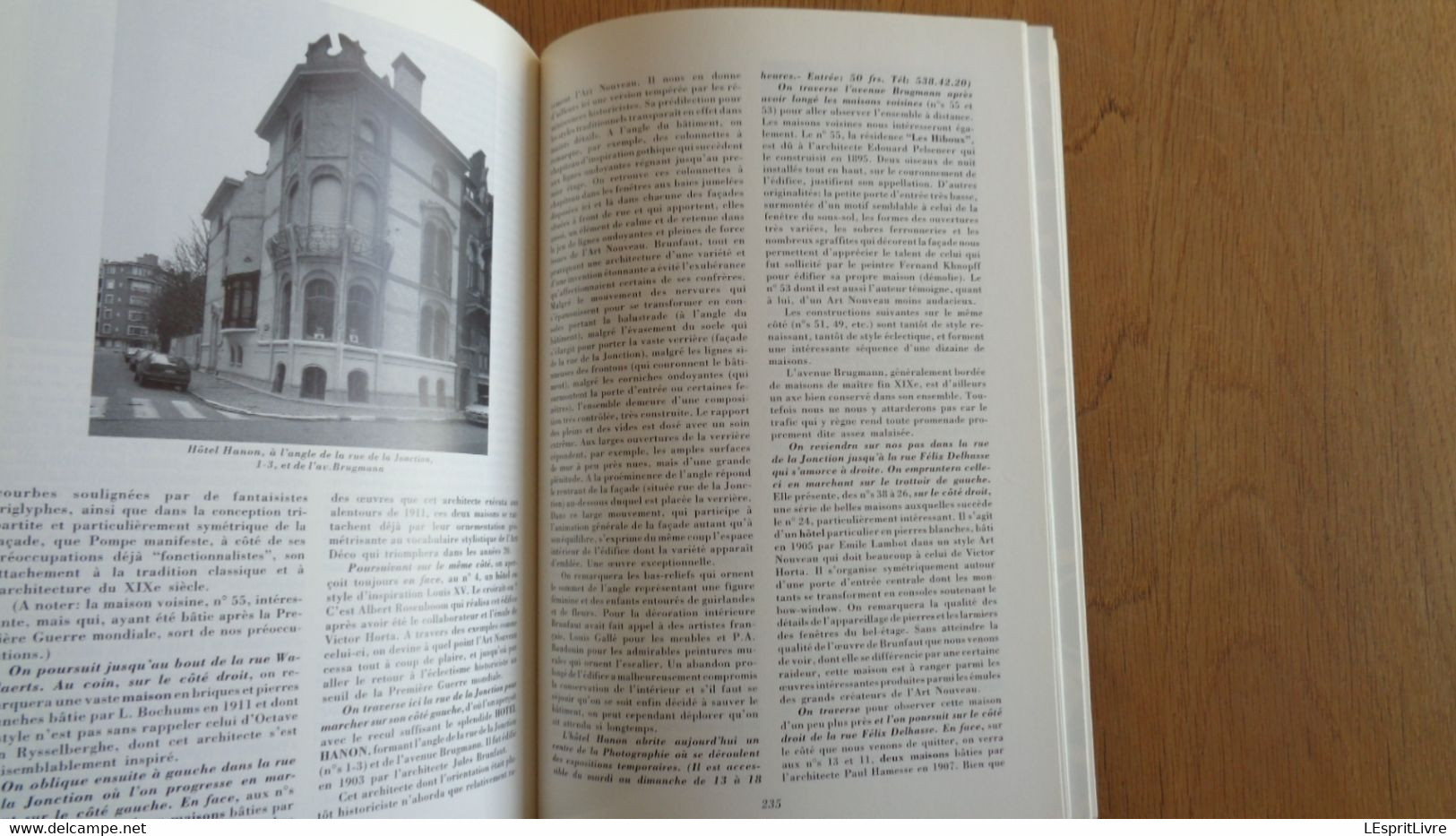 GUIDE DE BRUXELLES 19 ème et Art Nouveau Régionalisme Brabant Horta Architecture Watermael Schaerbeek Maison Hôtel