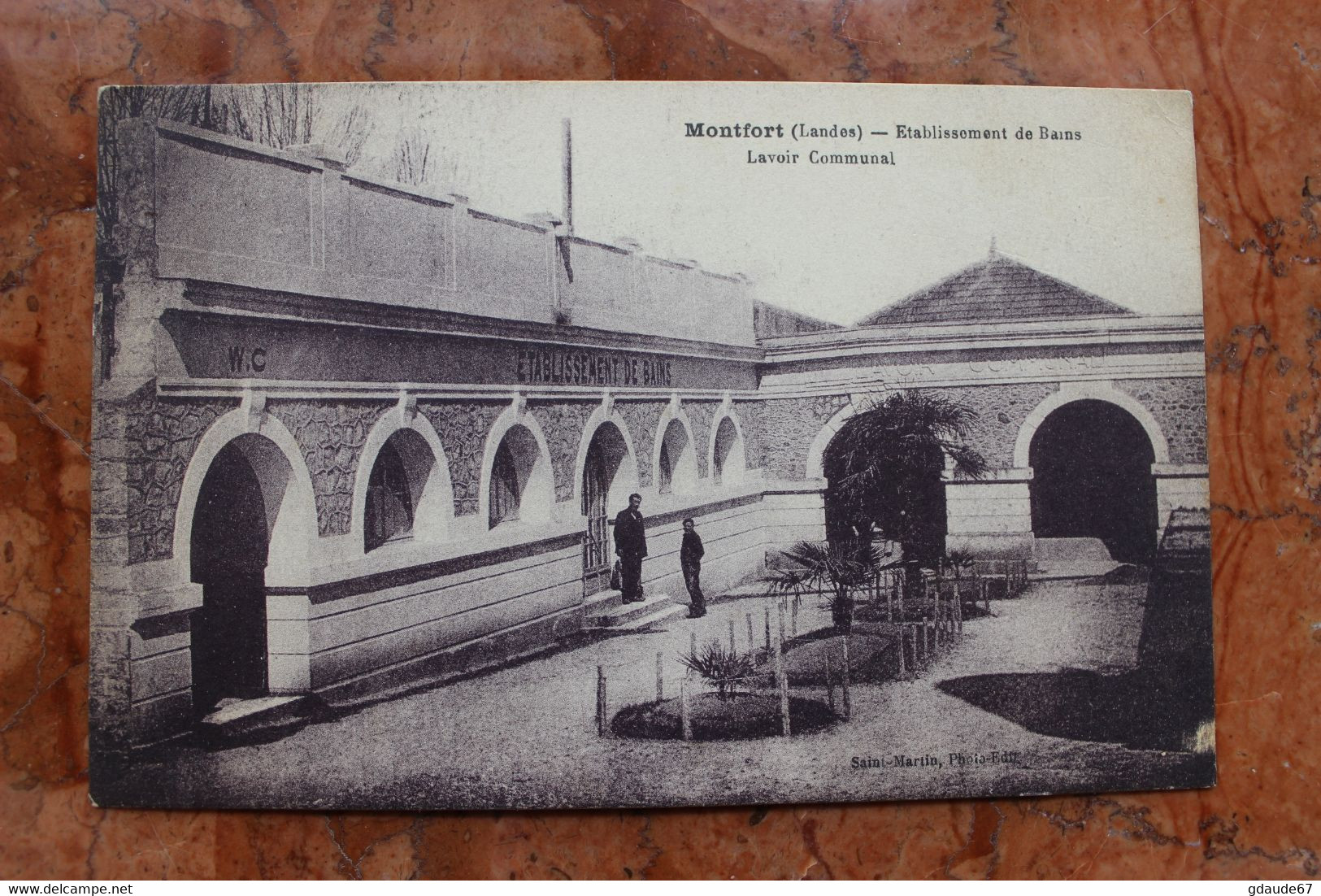 MONTFORT (40) - ETABLISSEMENT DE BAINS - LAVOIR COMMUNAL - Montfort En Chalosse