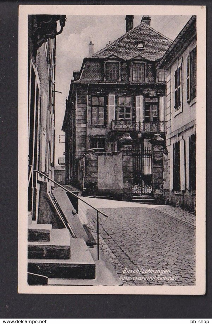 D34 /   Bitsch Lothringen Rathausgasse Um 1935 - Other & Unclassified