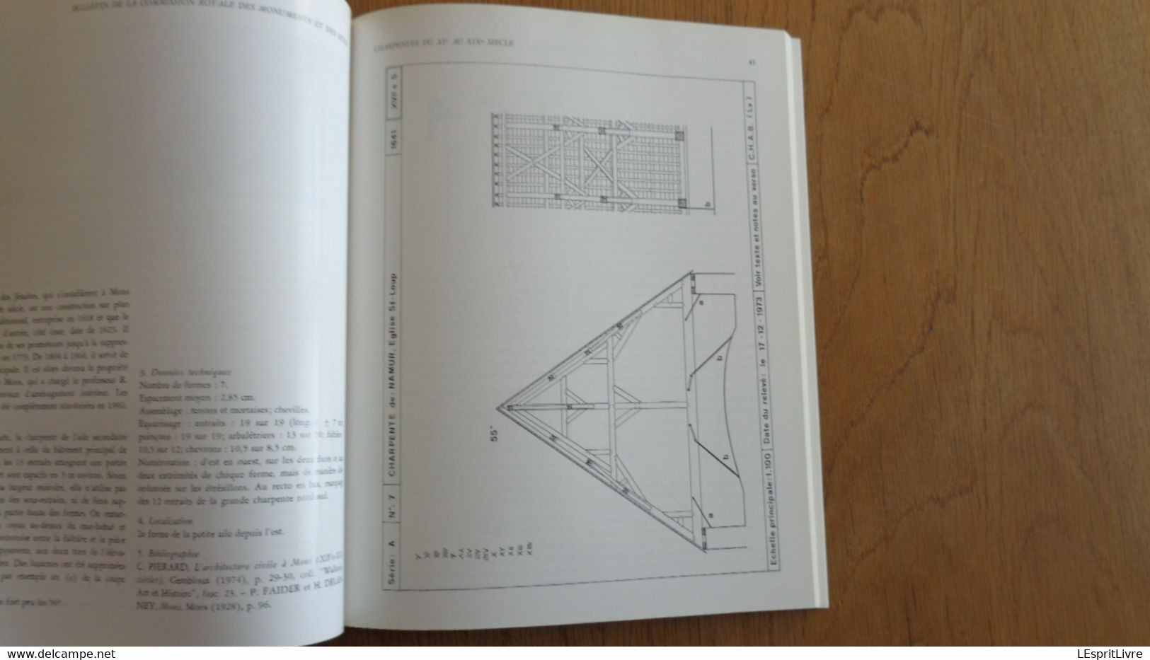 BULLETIN DE LA COMMISSION ROYALE DES MONUMENTS T 4 1974 Architecture Nivelles Donjon Warsage Bruges Tour Voroux