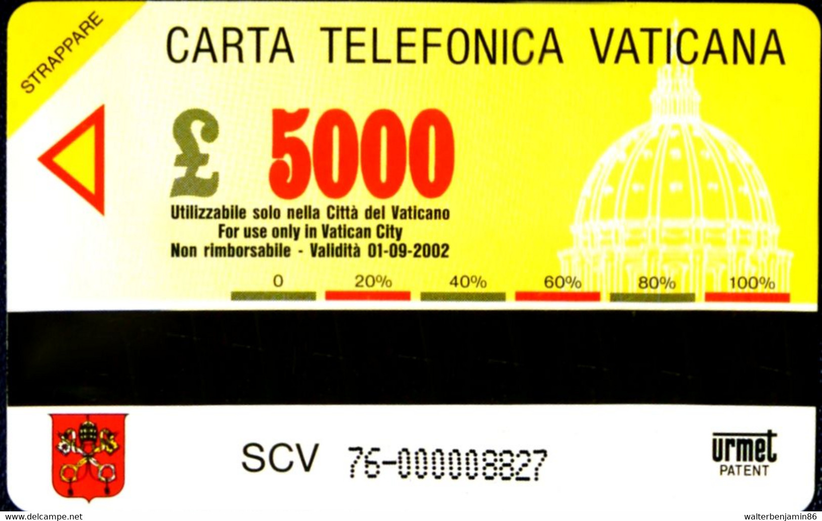 G VA 76 C&C 6076 SCHEDA TELEFONICA NUOVA MAGNETIZZATA VATICANO GIOVANNI XXIII - Vaticano