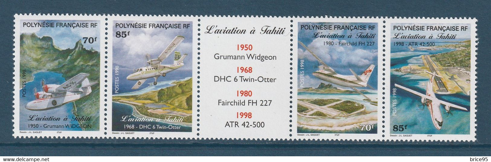 ⭐ Polynésie Française - YT N° 556 à 559 ** - Neuf Sans Charnière - 1998 ⭐ - Unused Stamps
