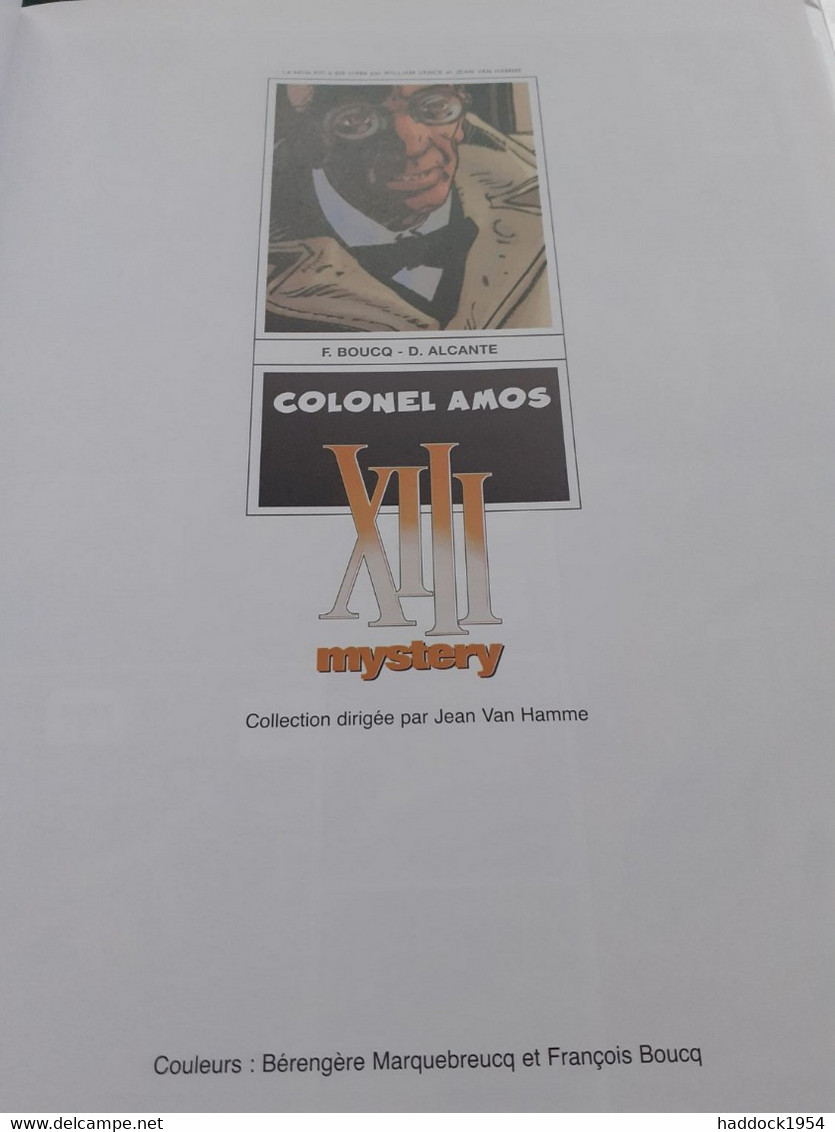 Colonel Amos  XIII Mystery Tome 4 BOUCQ ALCANTE Dargaud 2011 - XIII