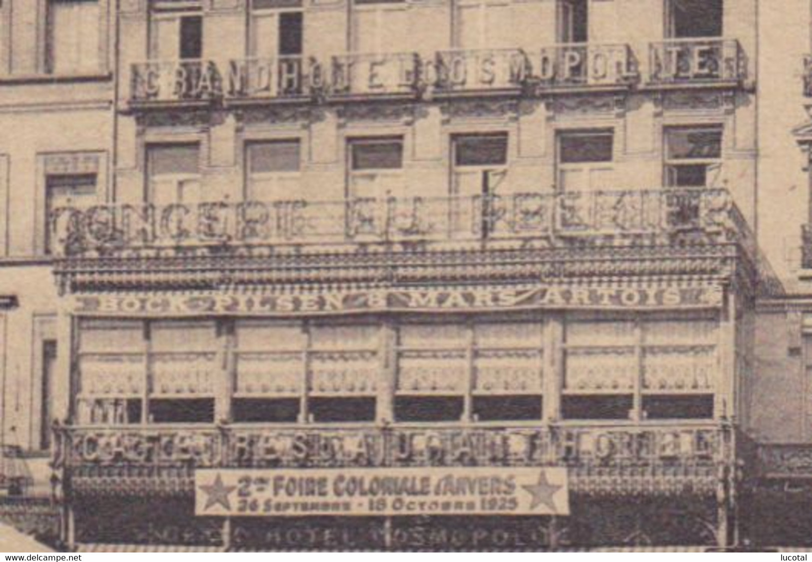 Bruxelles - Grand Hotel Cosmopolite - Edit. Nels / Thill - 4 Scans - Cafés, Hôtels, Restaurants