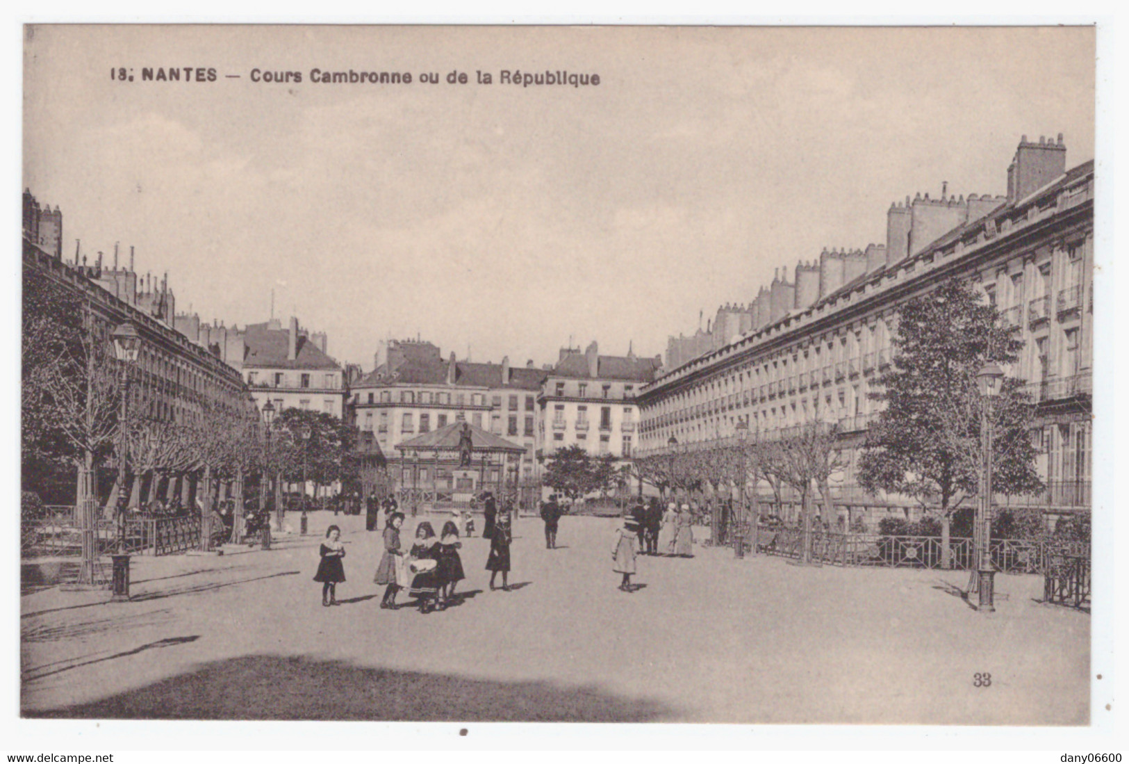 NANTES -Cours Cambronne Ou De La République (carte Animée) - Nantes