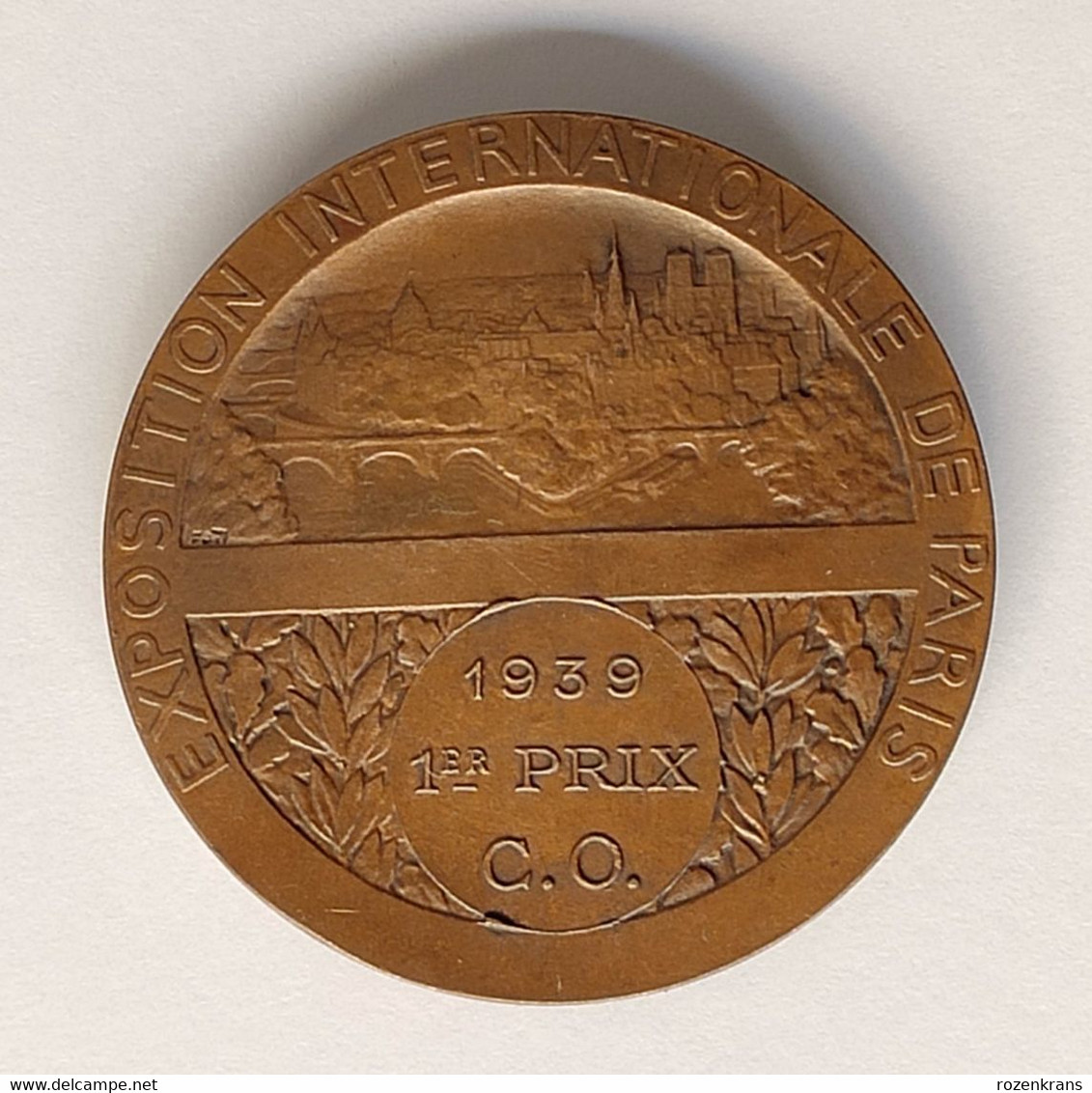 Ancienne Medaille Exposition Internationale De Paris 1939 Societe Centrale Canine Chien Dog Hond Old Medal France - Firma's