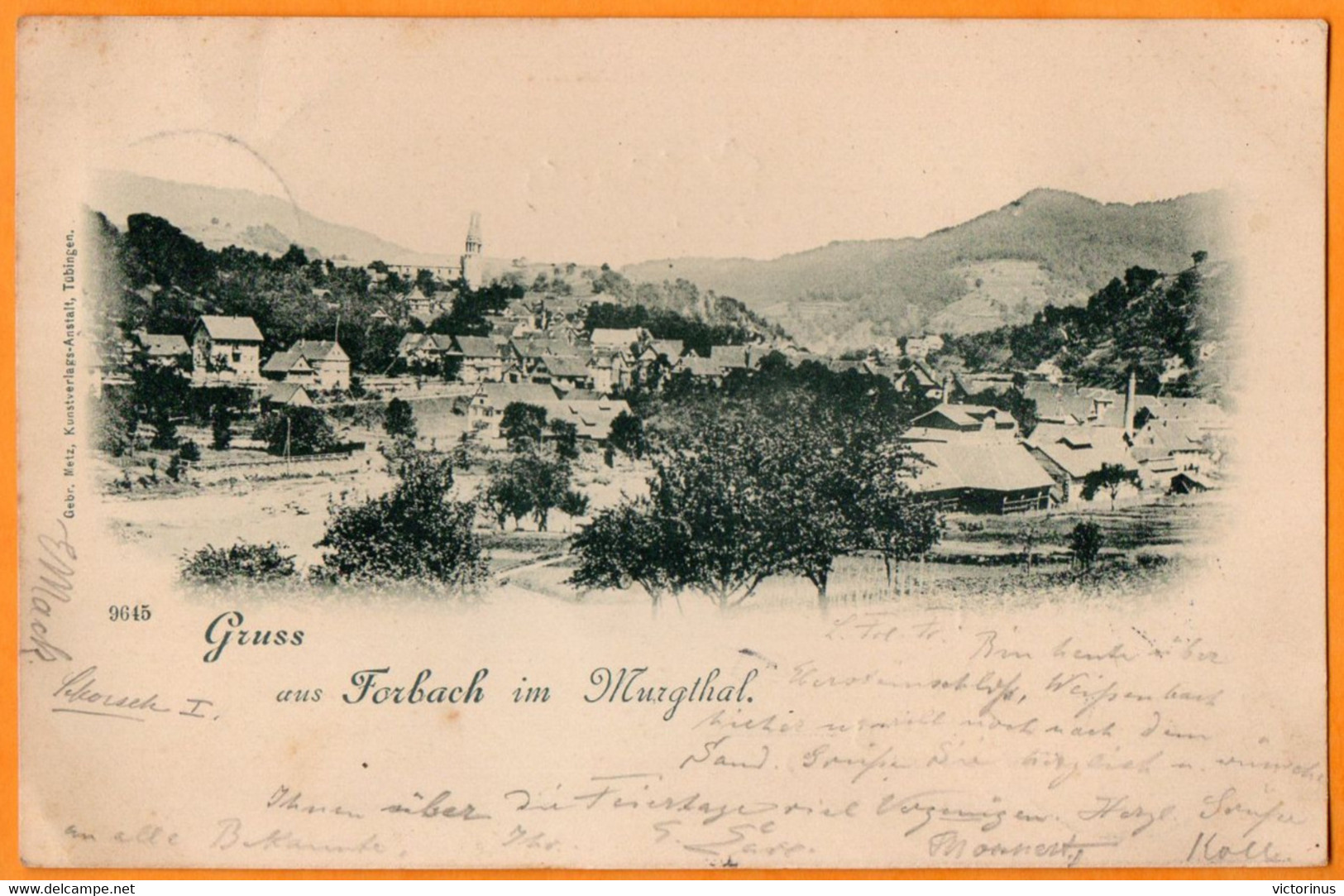 GRUSS  Aus  FORBACH  Im  MURGTHAL  -   ( 9645 )  -   Avril 1898   - - Forbach