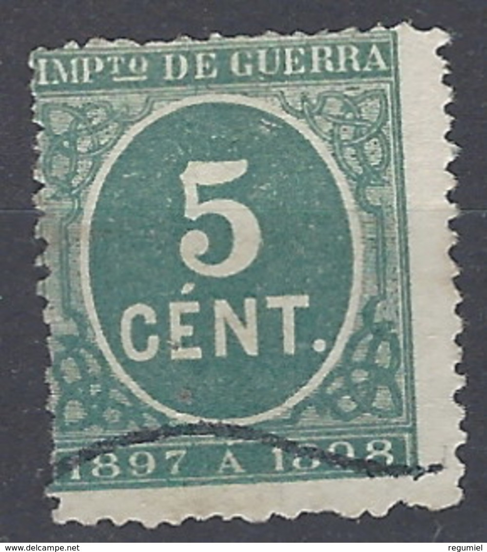 España Impuesto De Guerra U 21 (o) Cifra. 1897 - Tasse Di Guerra