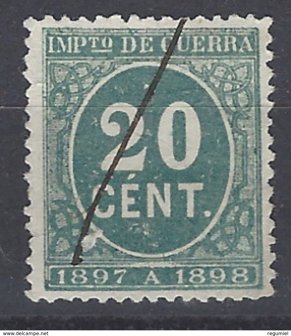 España Impuesto De Guerra U 24 (o) Cifra. 1897 - Tasse Di Guerra