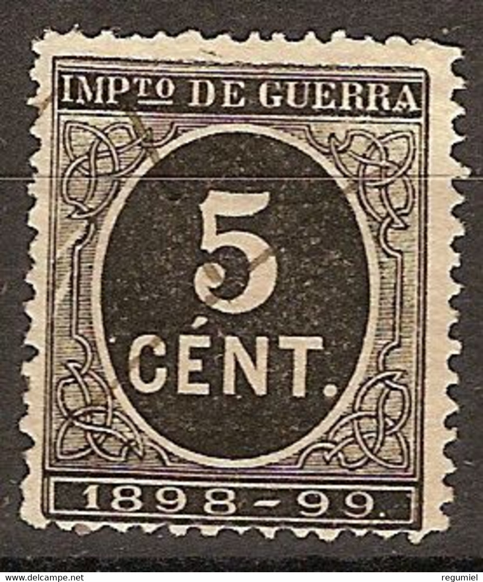 España Impuesto De Guerra U 45 (o) Cifra. 1898 - Kriegssteuermarken