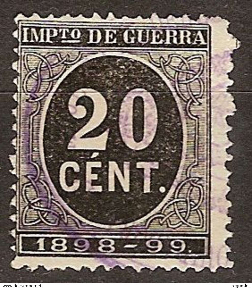 España Impuesto De Guerra U 48 (o) Cifra. 1898 - Tasse Di Guerra