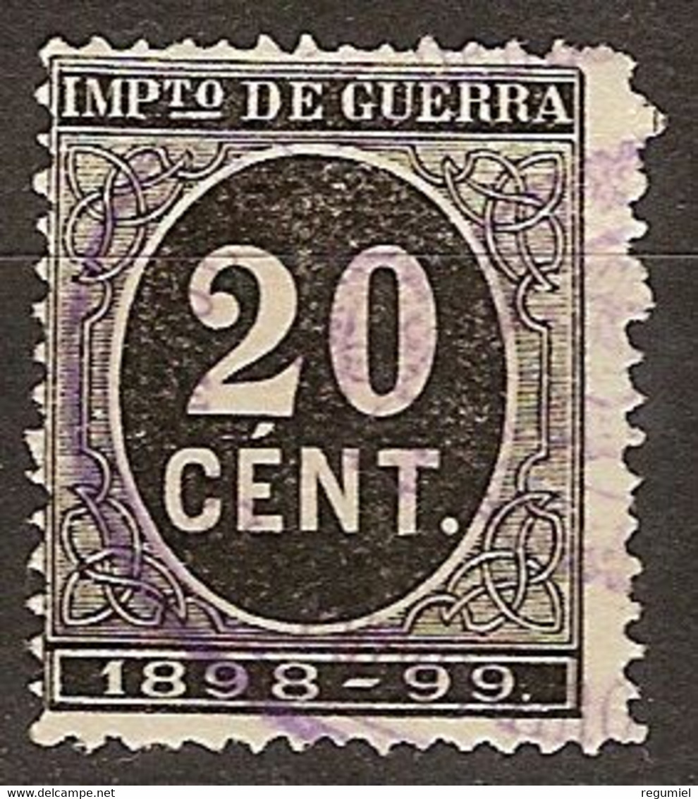 España Impuesto De Guerra U 48 (o) Cifra. 1898 - War Tax