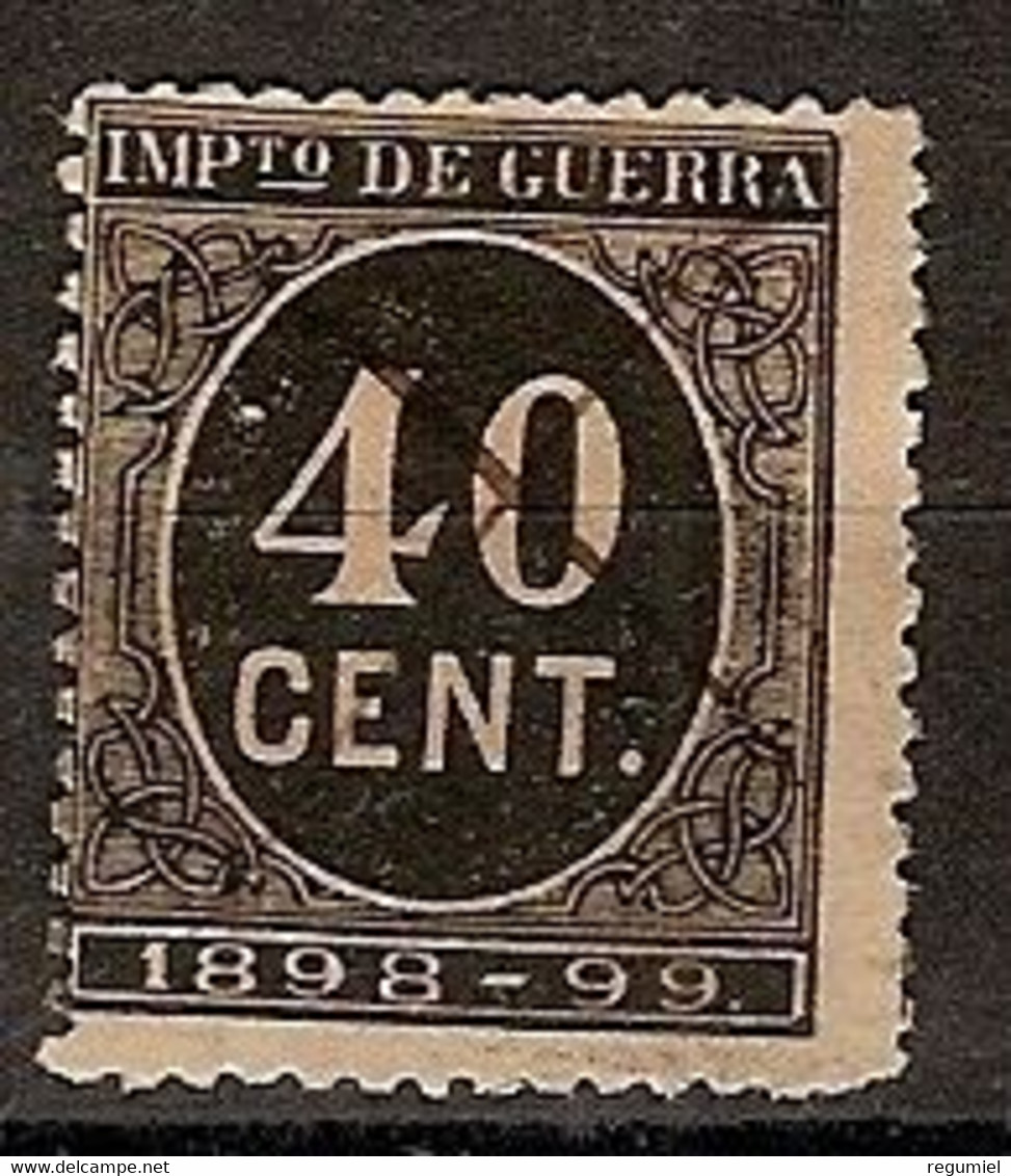 España Impuesto De Guerra U 50 (o) Cifra. 1898 - Impuestos De Guerra