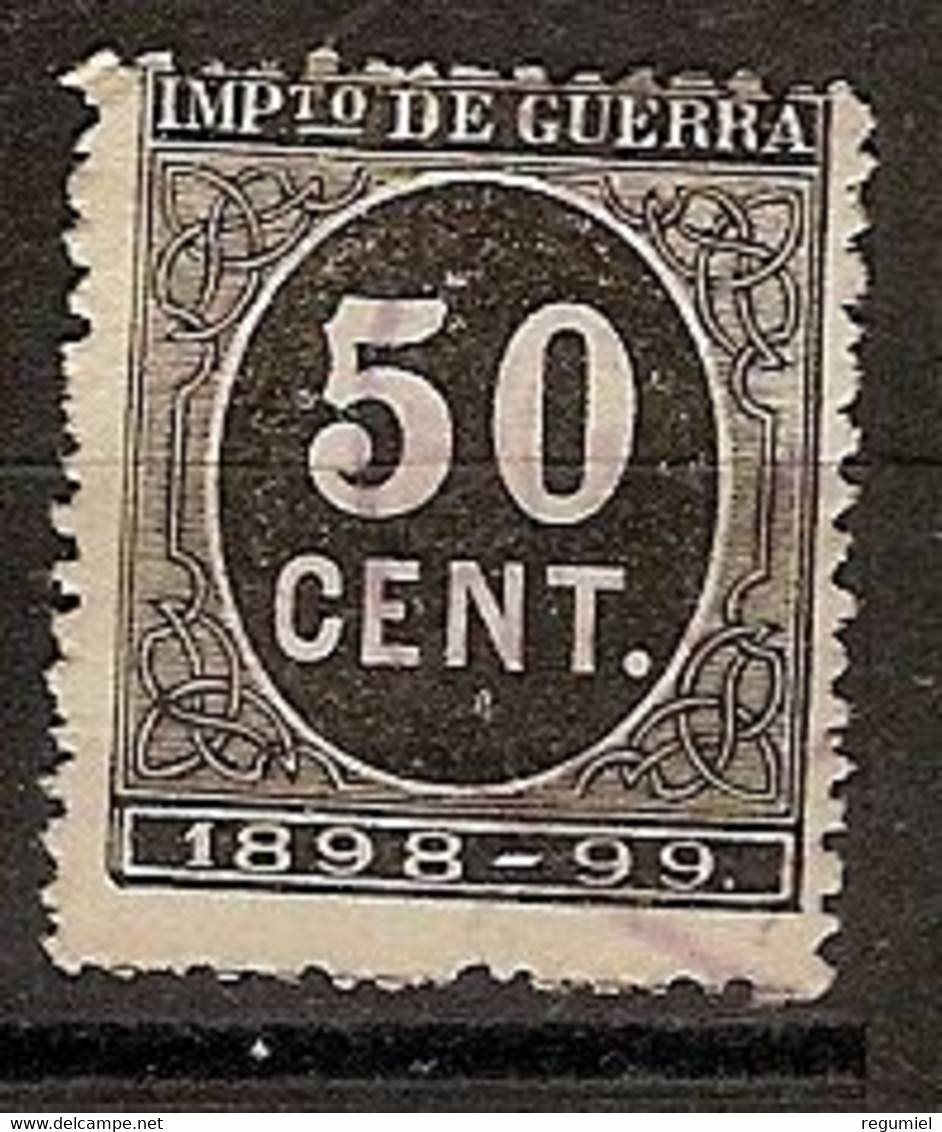 España Impuesto De Guerra U 51 (o) Cifra. 1898 - Tasse Di Guerra