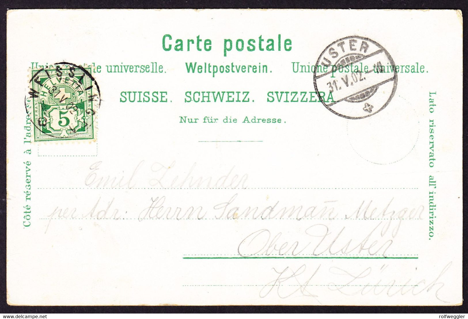 1902 Gelaufene Litho AK Gruss Aus Weisslingen, 3 Bildrig Mit Brauerei Und Weberei. - Laufen-Uhwiesen 