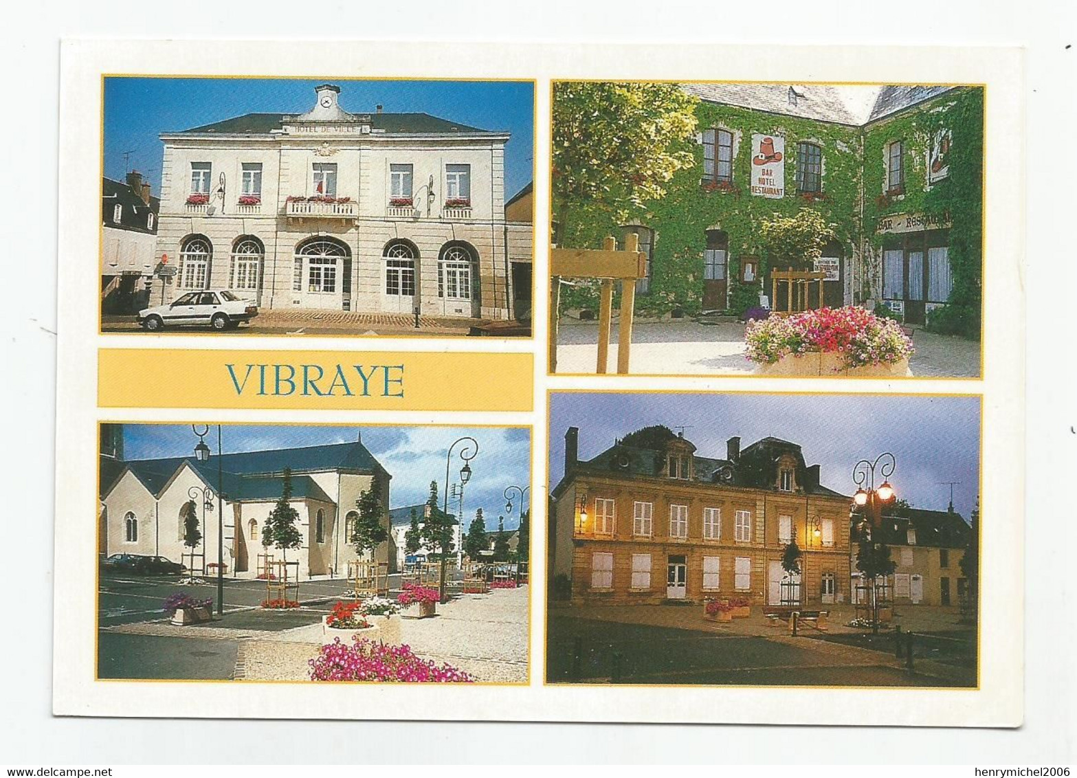 72 Sarthe Vibraye Multi Vues Dont Bar Hotel Restaurant - Vibraye