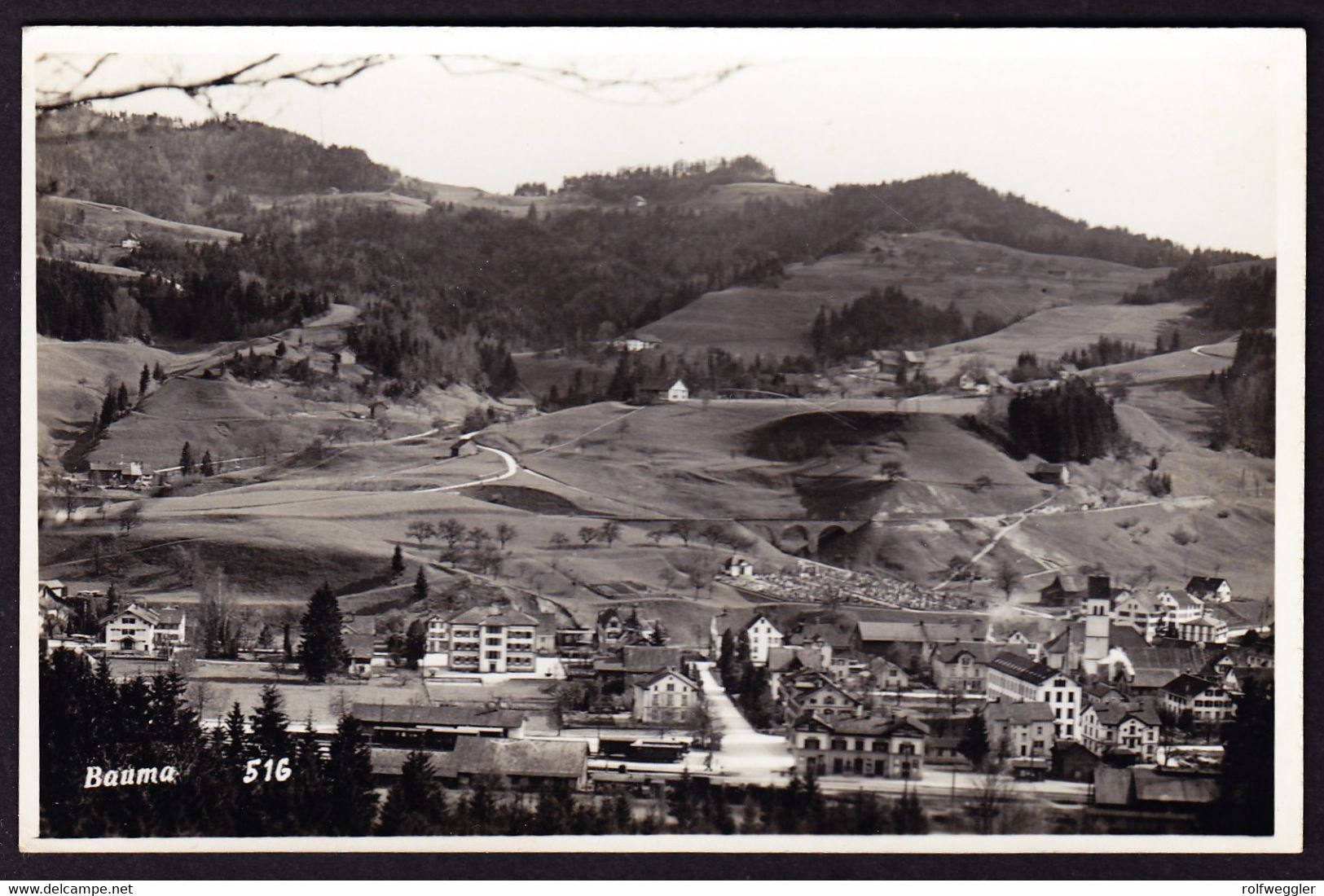 1939 Ungelaufene Foto AK Aus Bauma Mit Bahnhof. - Bauma